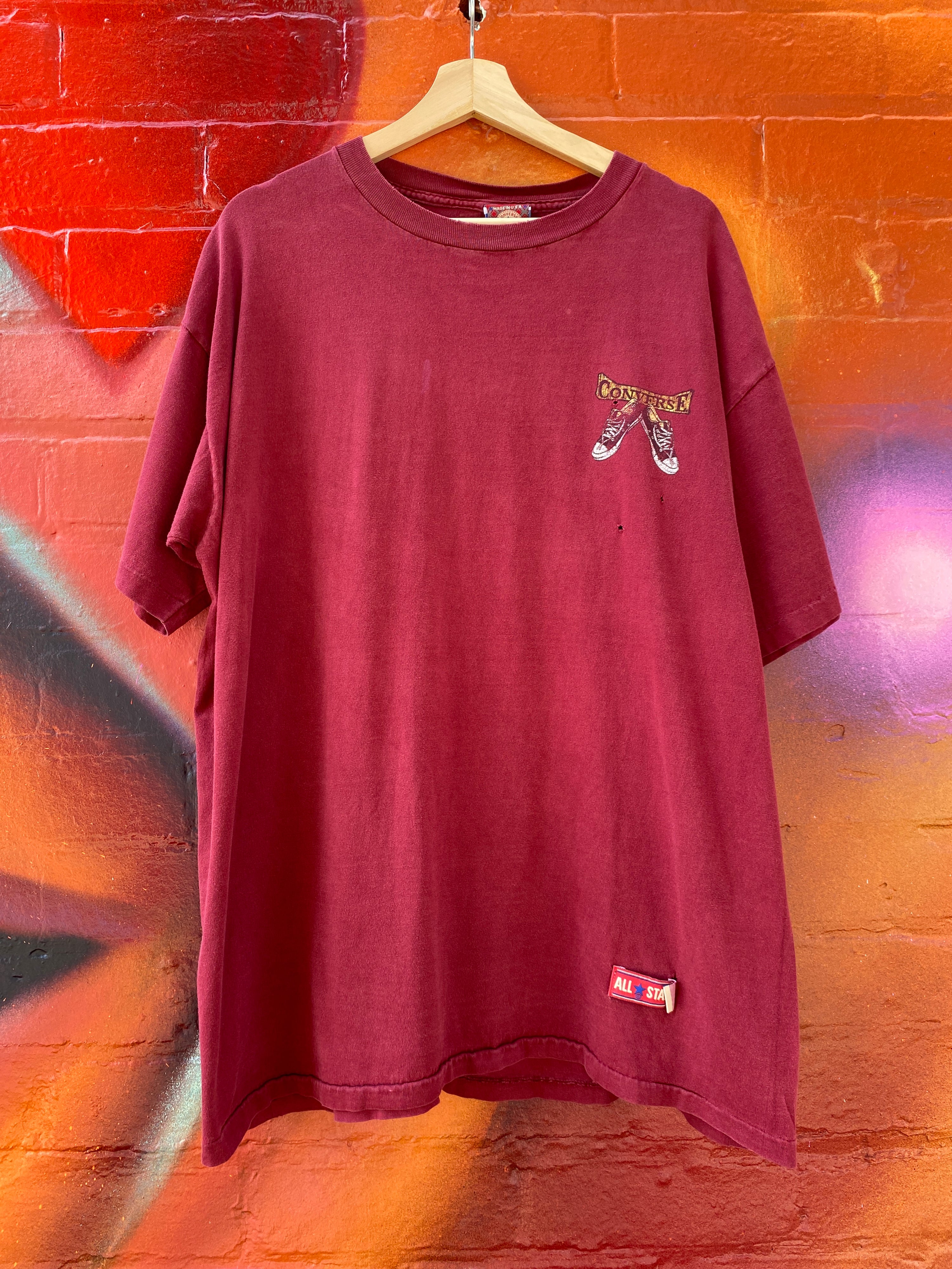 XL - Converse All-star Maroon Tee