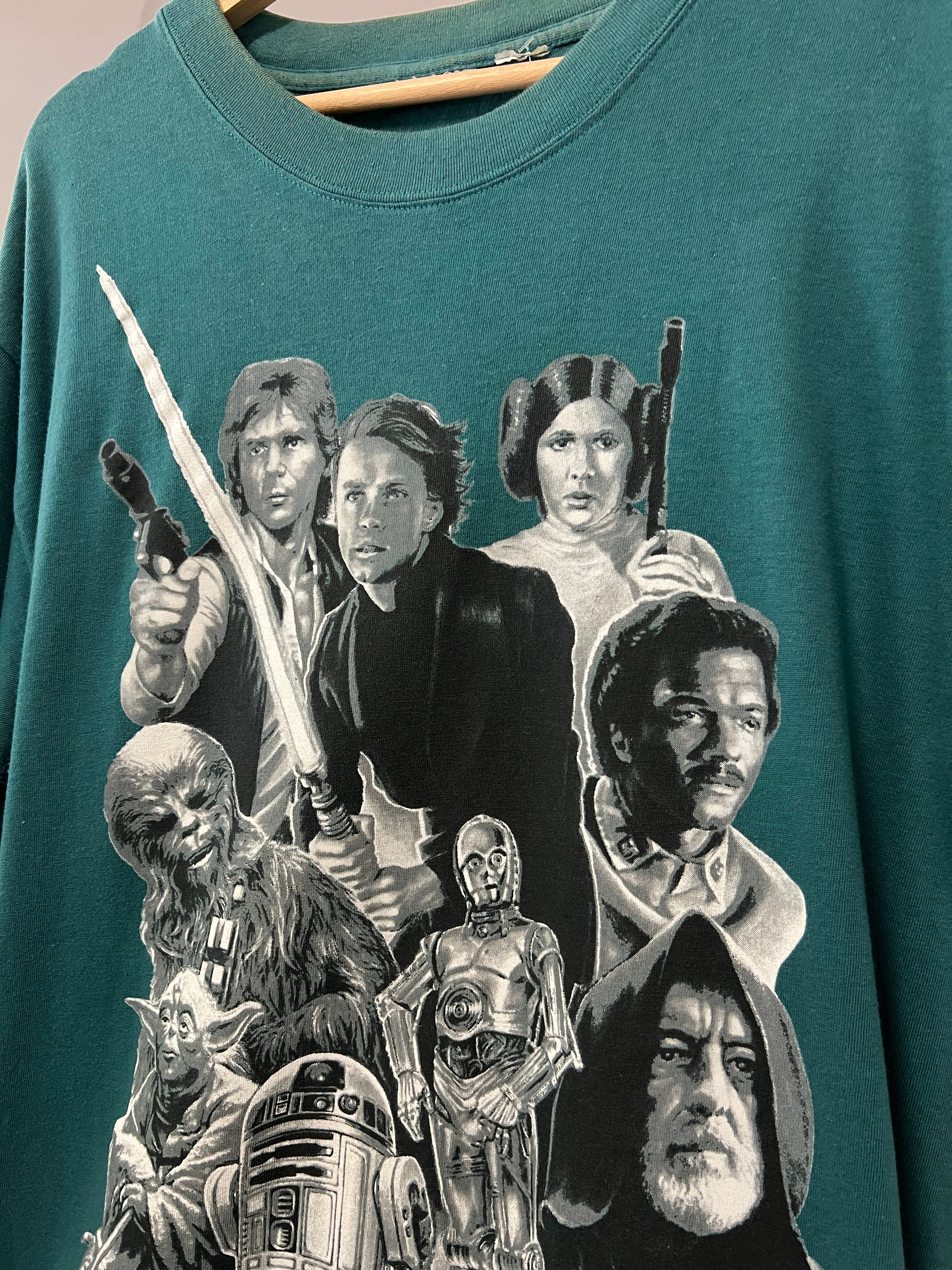 [L] Vintage Star Wars Green Tee
