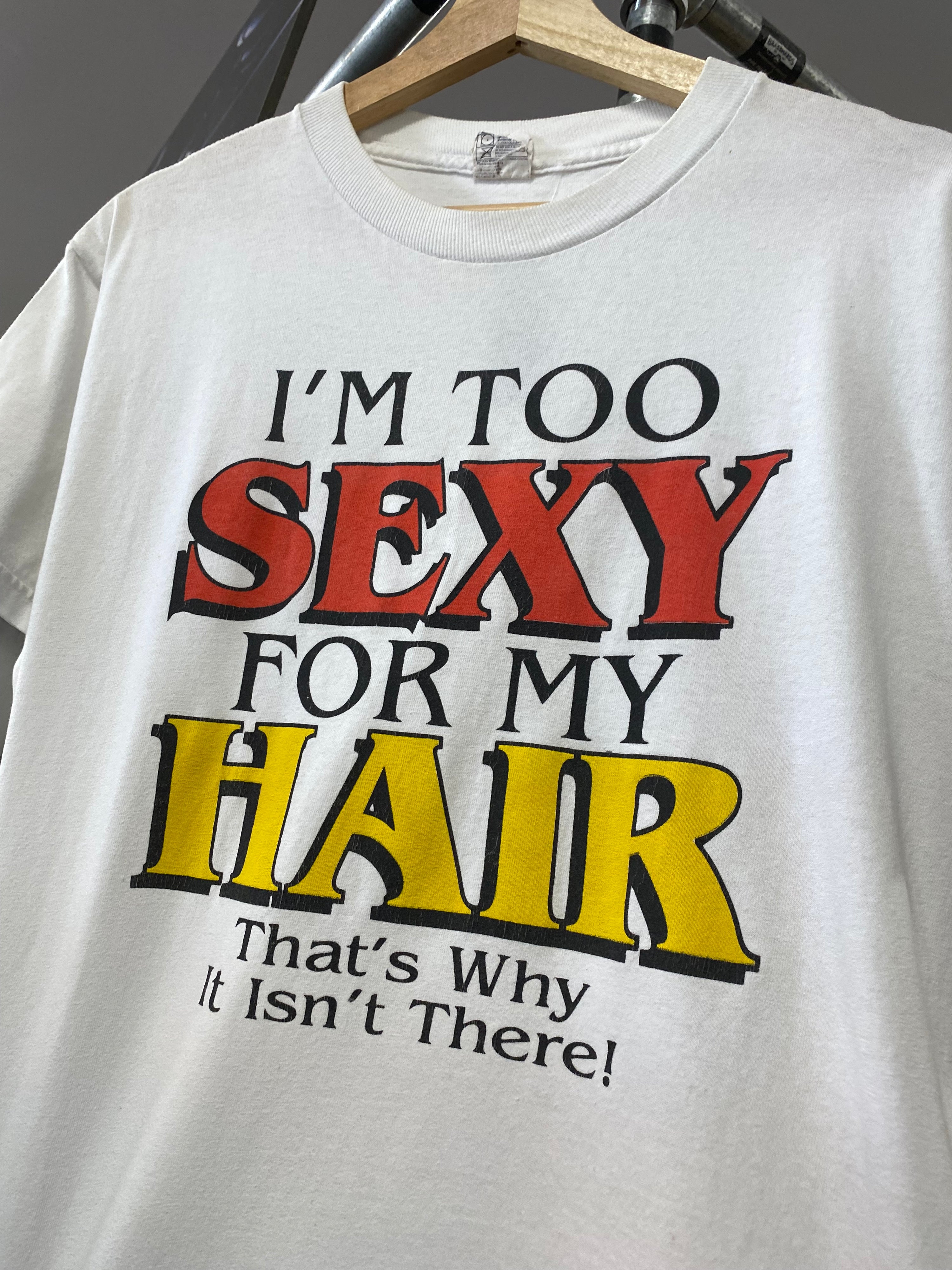 [M] Vintage I'm Too Sexy For My Hair Tee