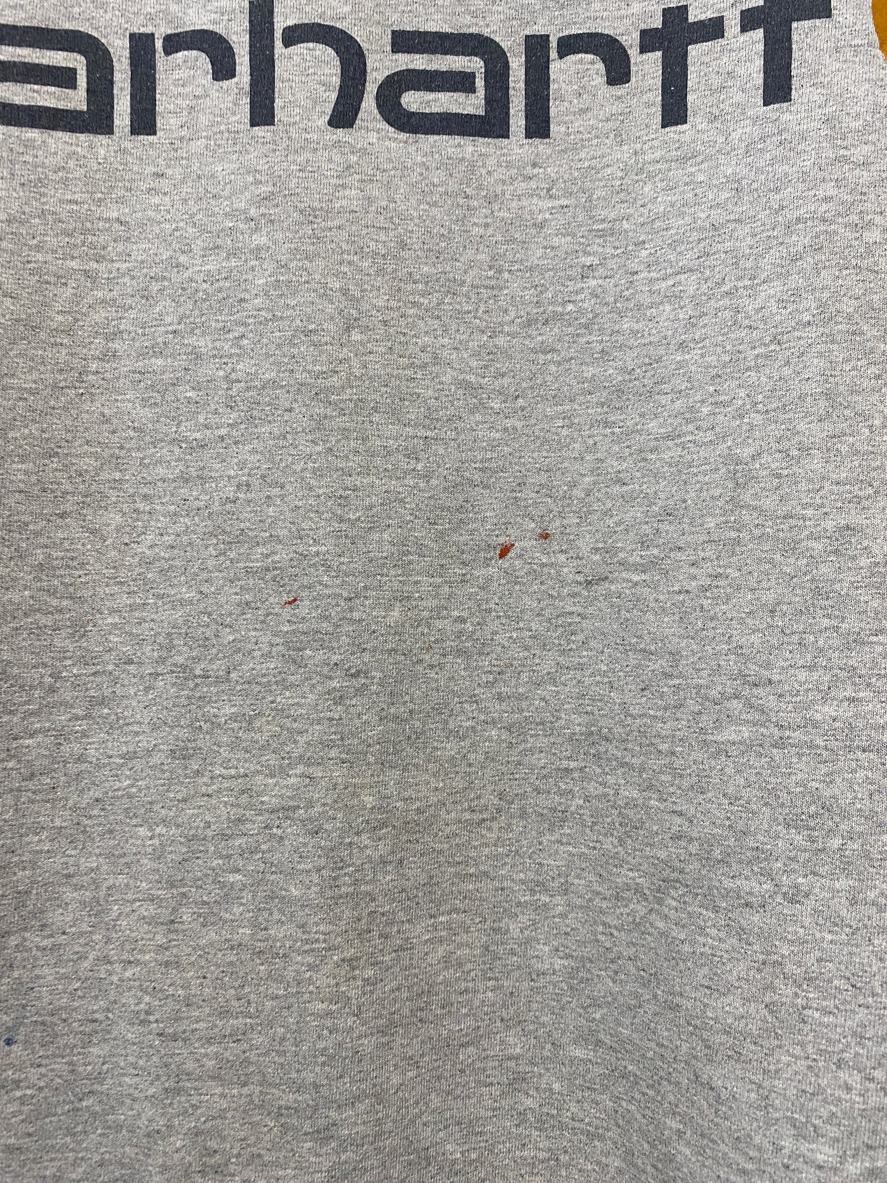 L - Carhartt Light Grey Spellout Tee