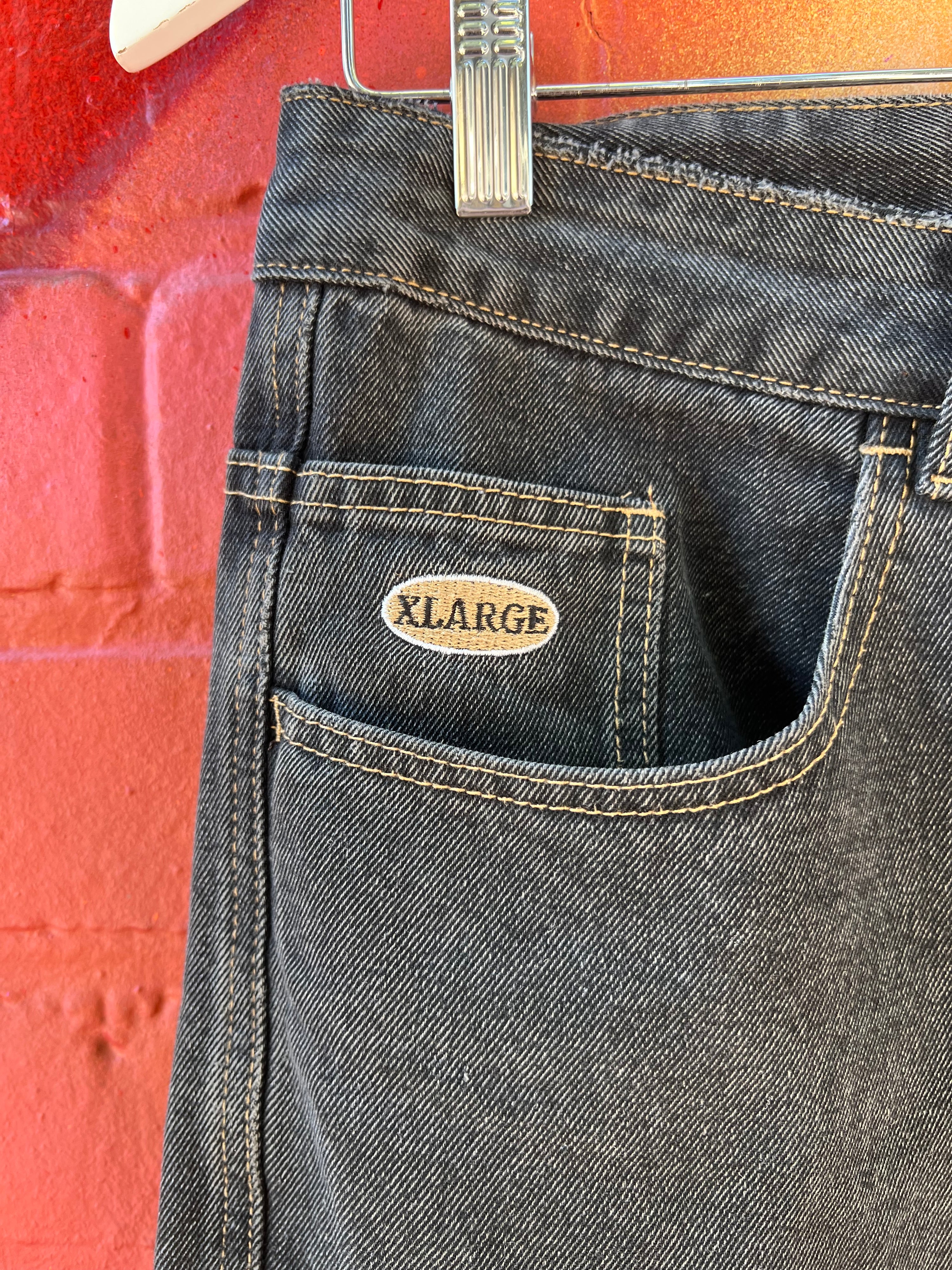 [28] XLARGE Black Denim 91 Jeans