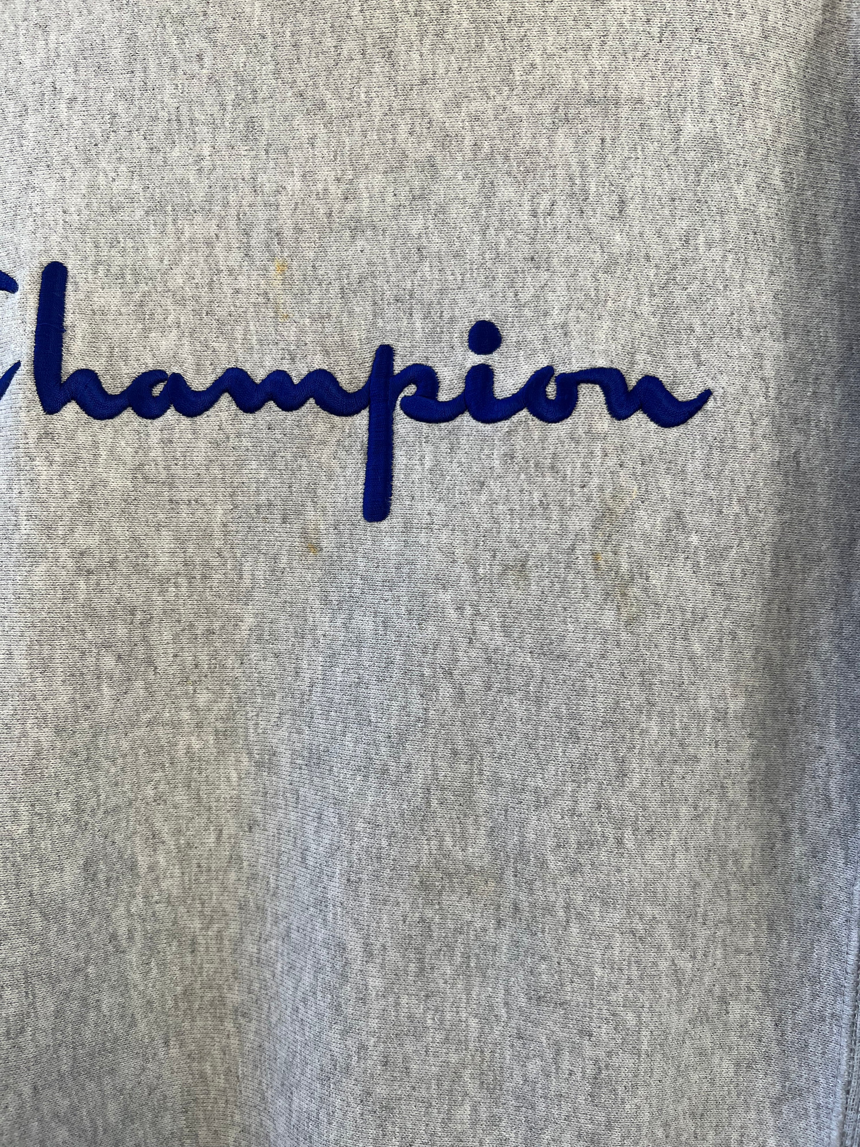 M - Champion Reverse Weave Grey Mock Neck