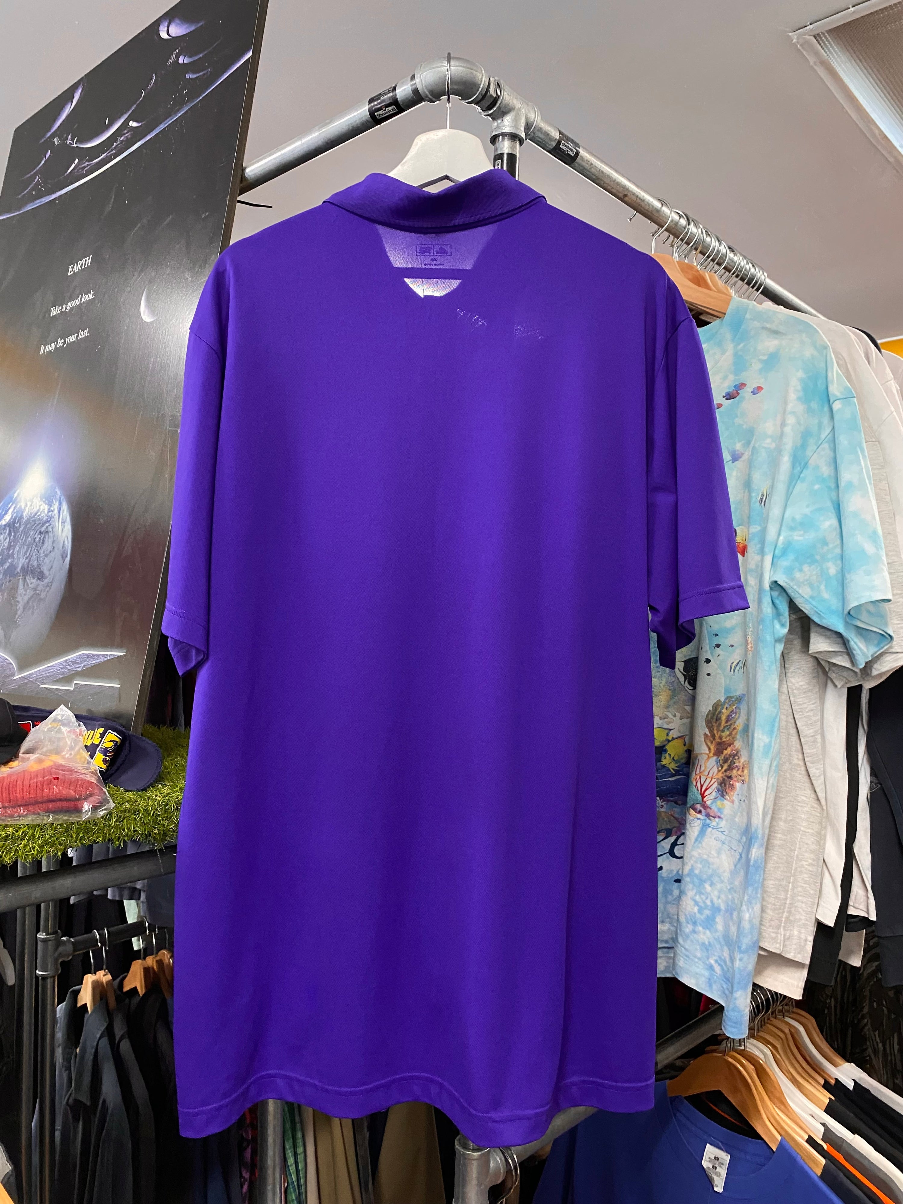 2XL - Adidas Golf Purple Polo Shirt