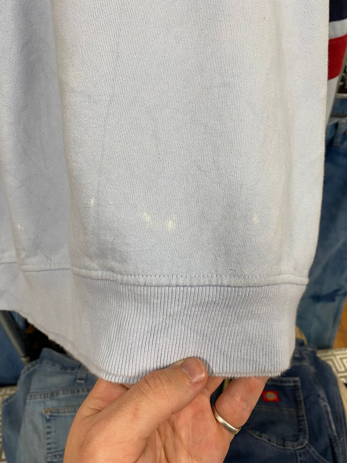 [XL] FILA Baby Blue Jumper Arm Stripes
