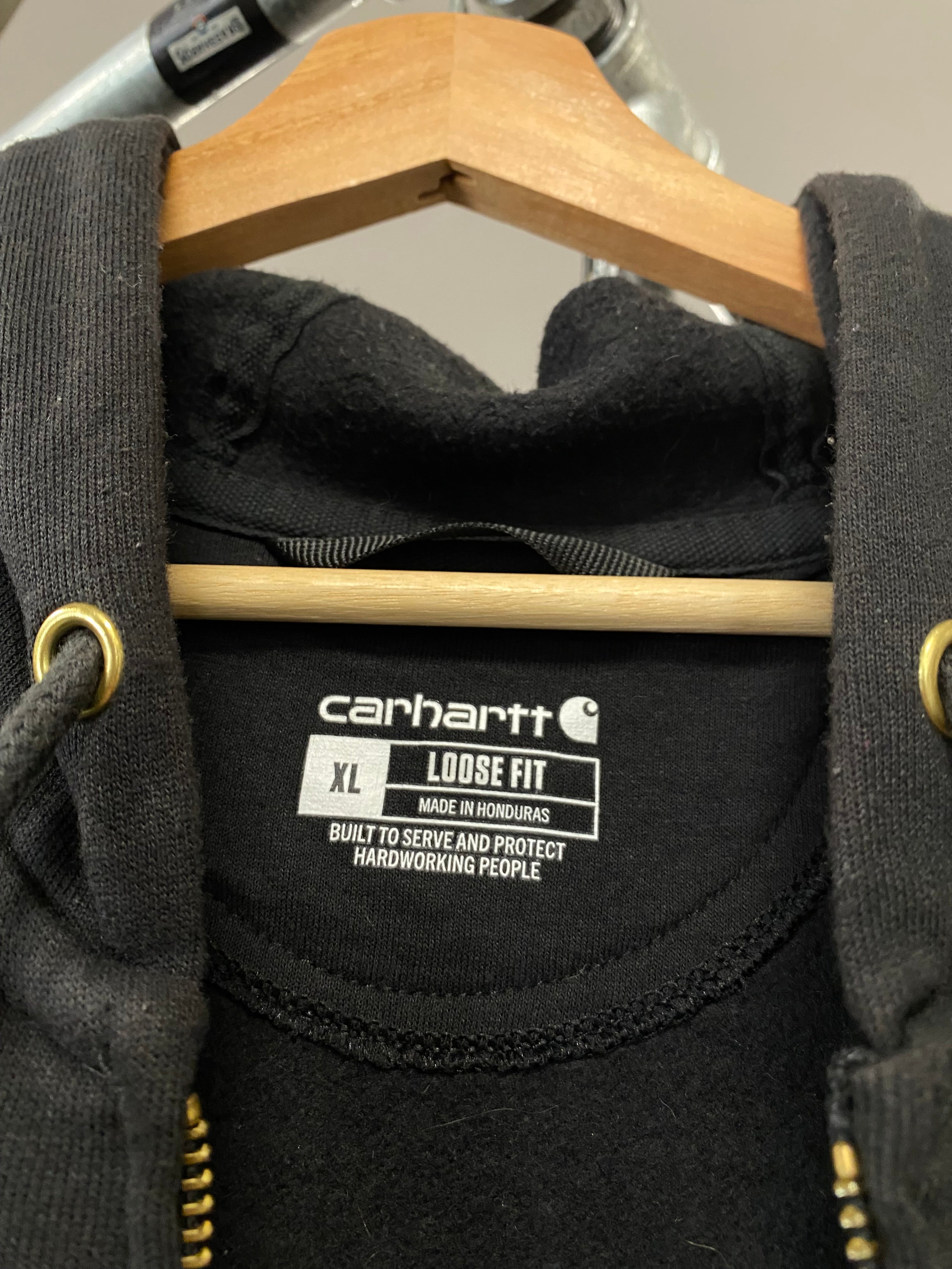 [XL] Carhartt 'Prowest' Black Zip Up Hoodie