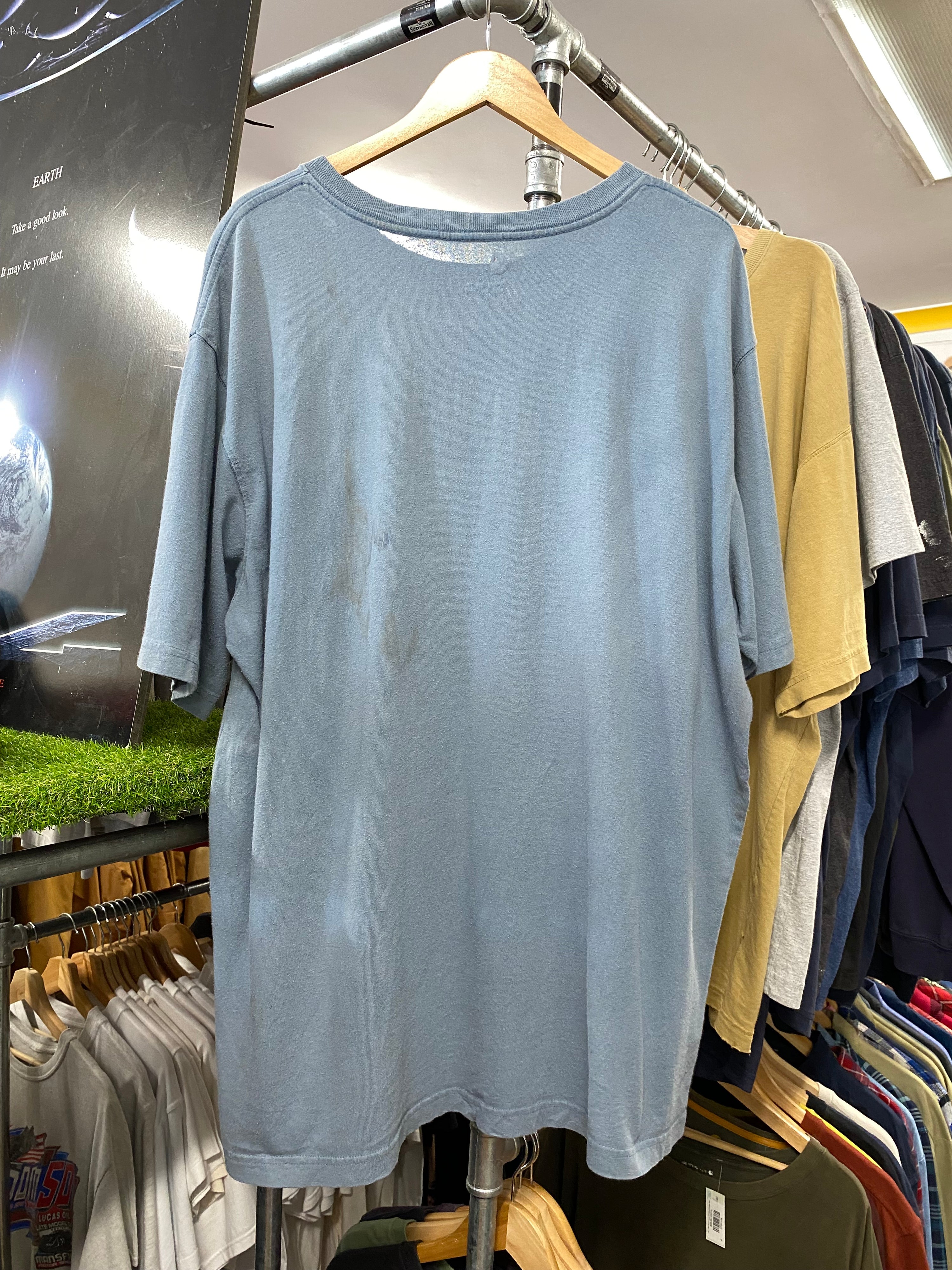 XL - Light Blue Carhartt Pocket Tee Marks