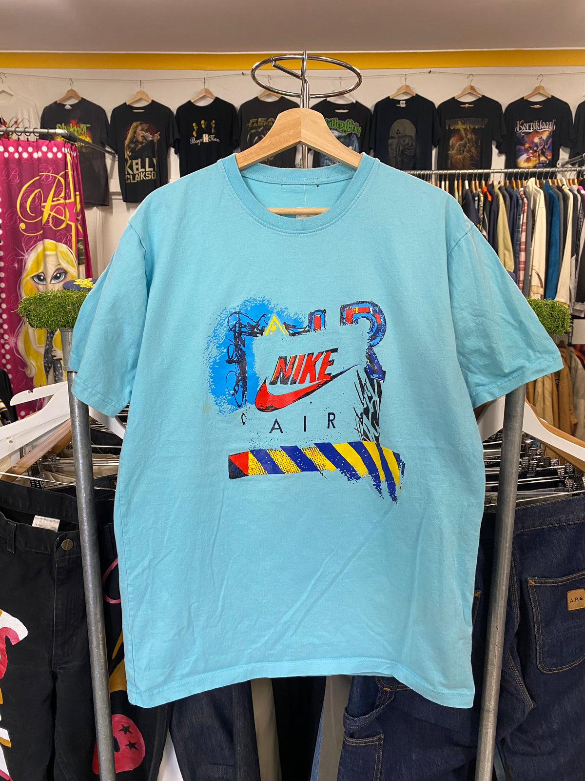 [L] Nike Air Baby Blue Tshirt