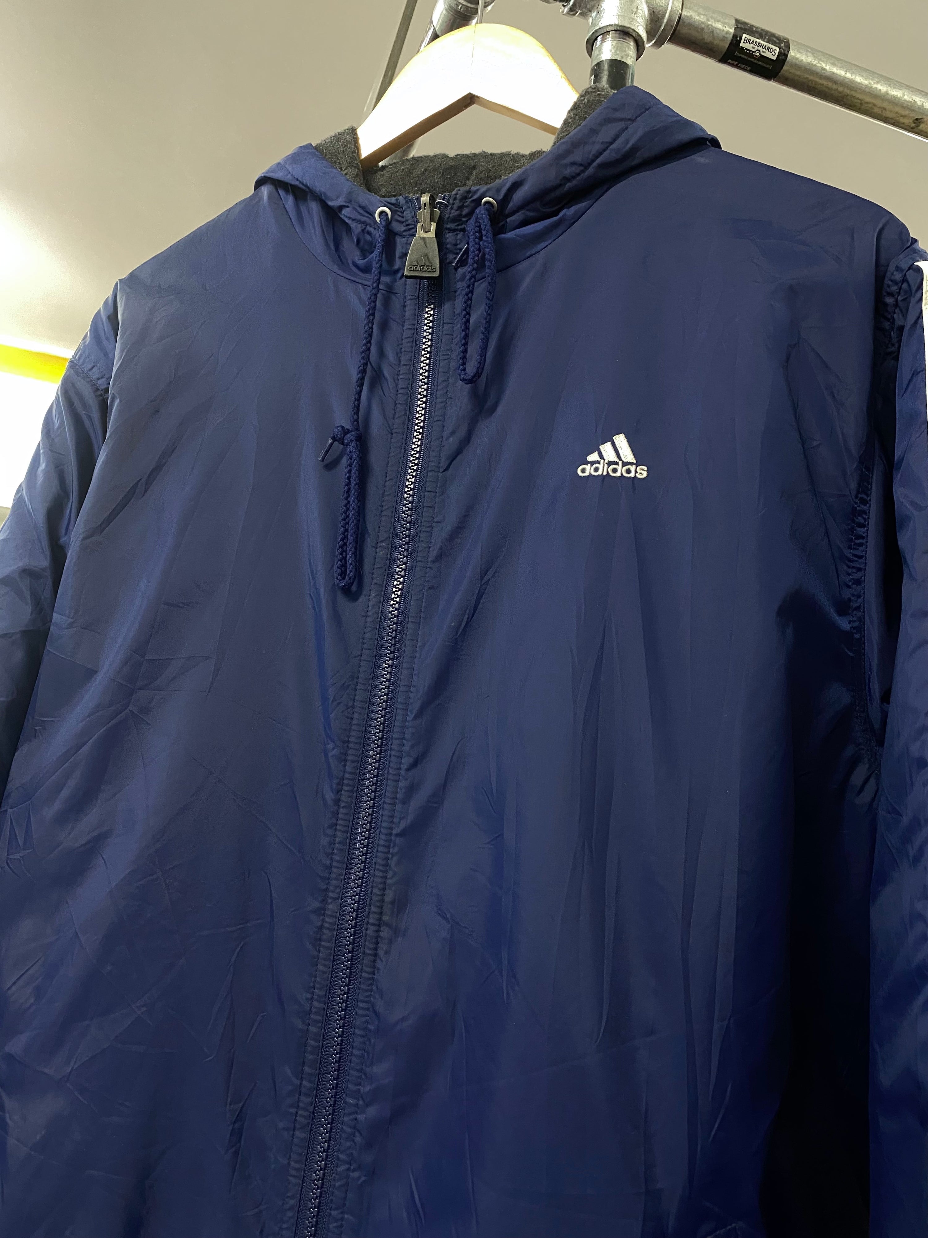 [XL] Adidas Heavy Jacket Blue/Grey Fleece Int