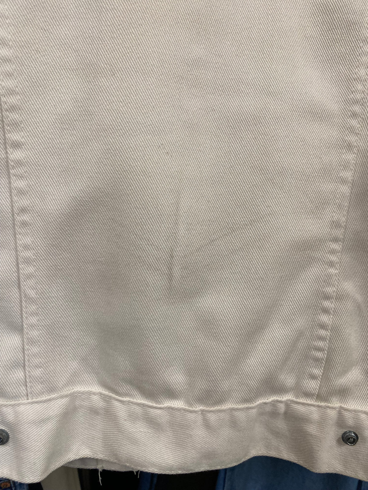 [S] Levi's White Denim Button up jacket