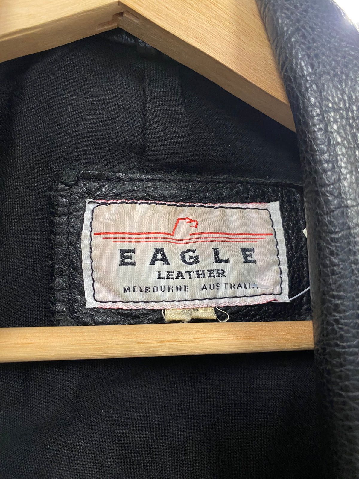 [S/M] Vintage Eagle Leather Australian Made Heavy Leather Jacket