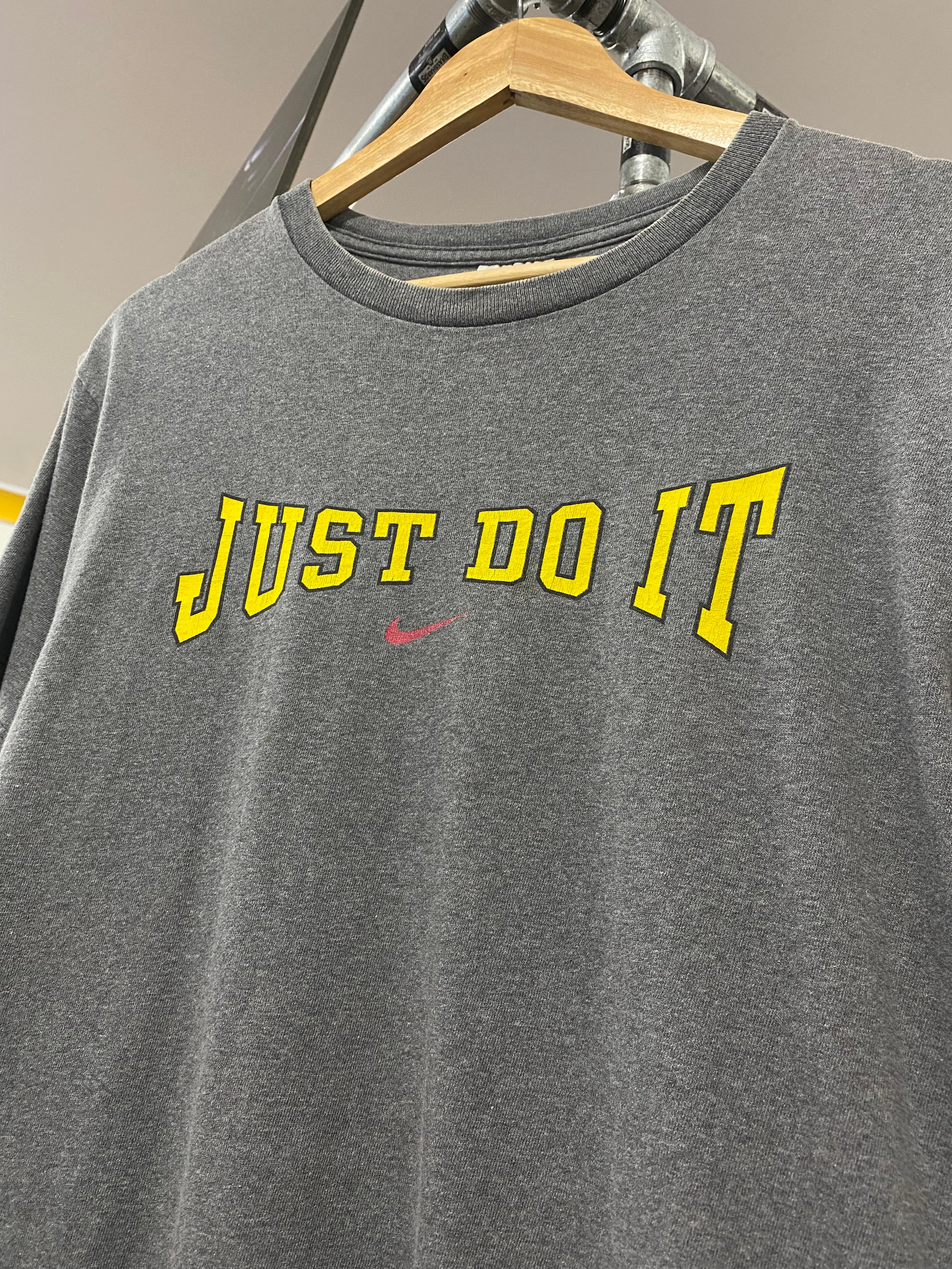 YXL - Nike Just Do It Yellow Spellout