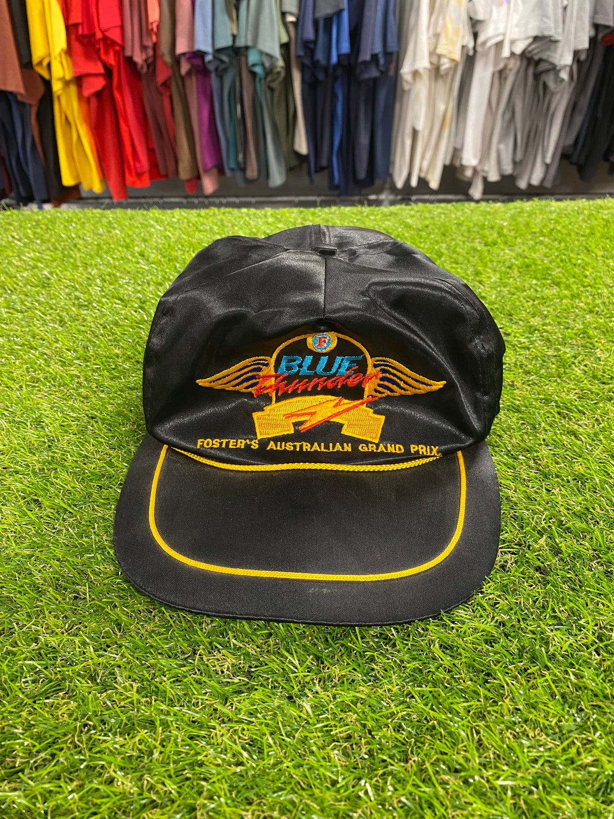 Vintage Blue Thunder Australian Formula 1 Grand Prix 6 Panel Hat