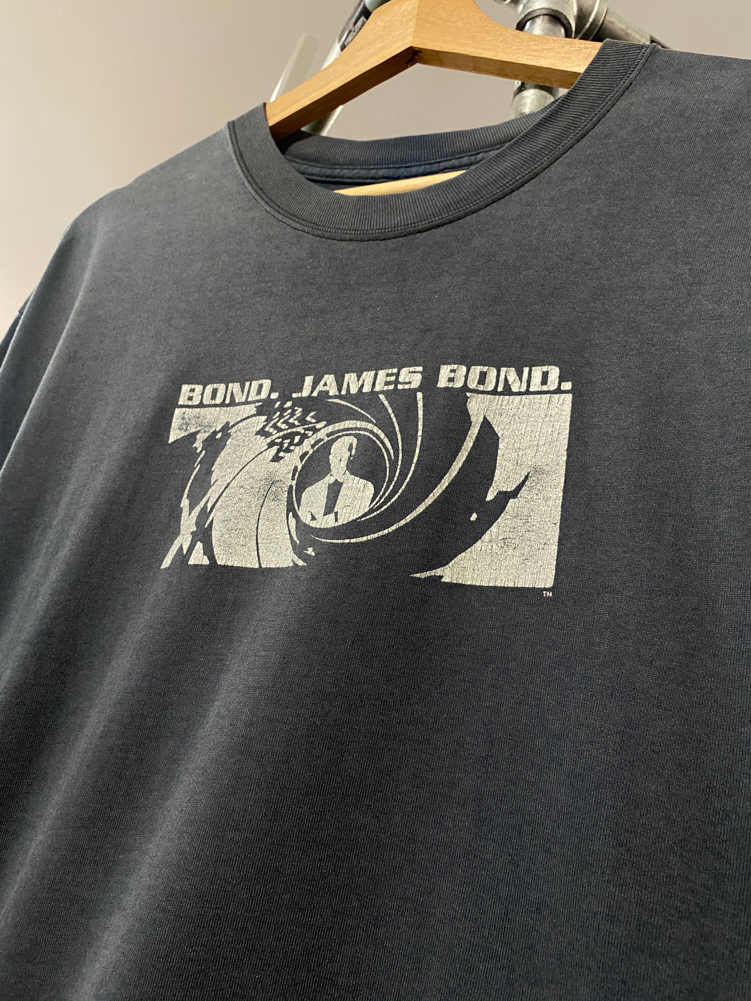 L - Vintage James Bond Faded Tee