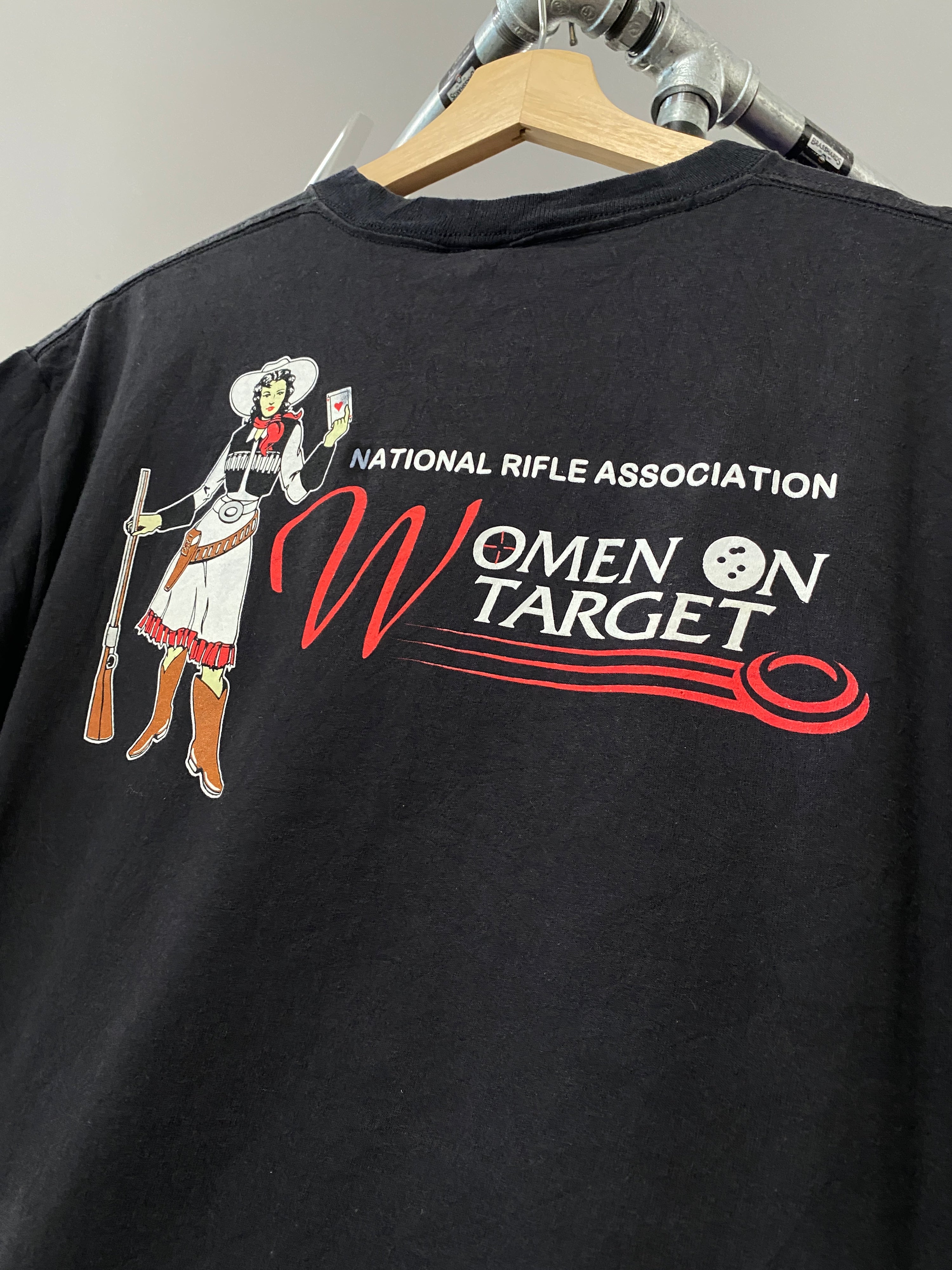 L - NRA Women On Target Black DS Tee