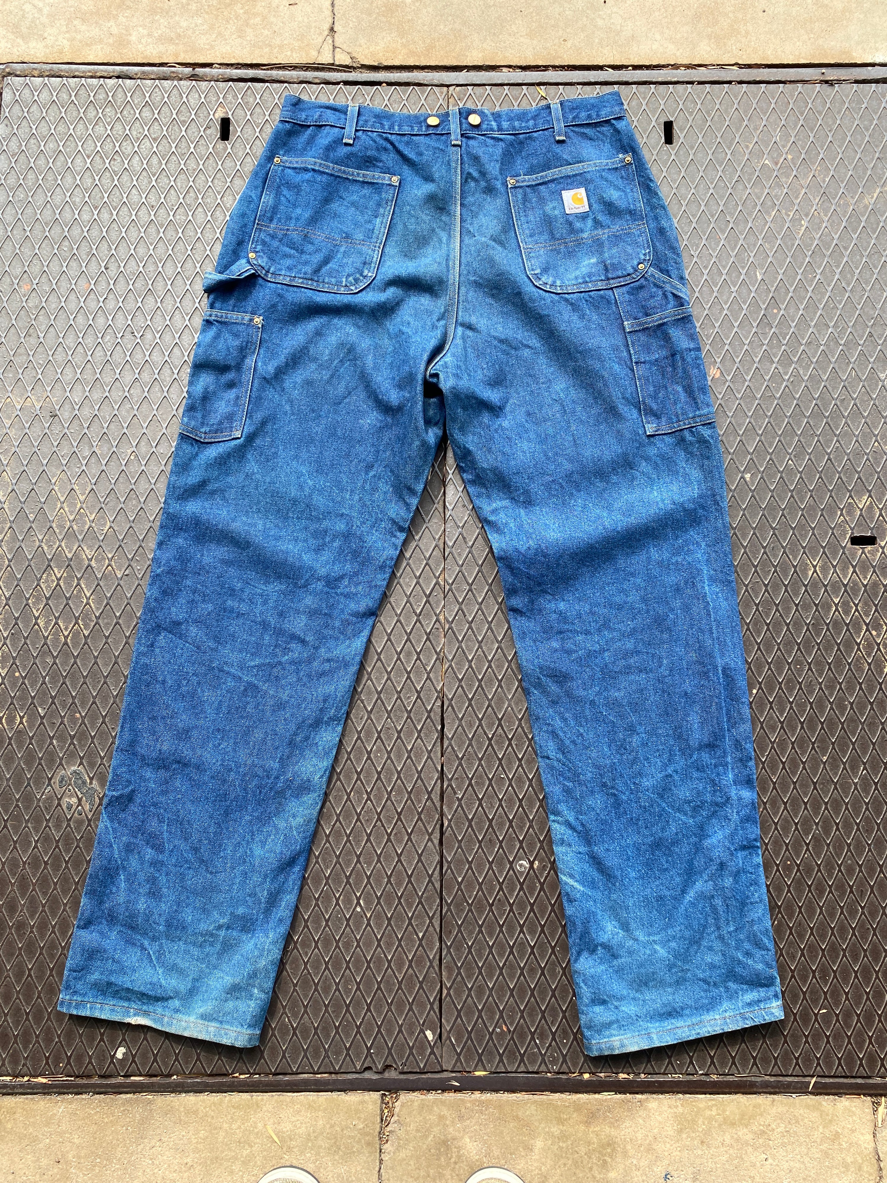 38 - Carhartt Dark Denim Double Knees