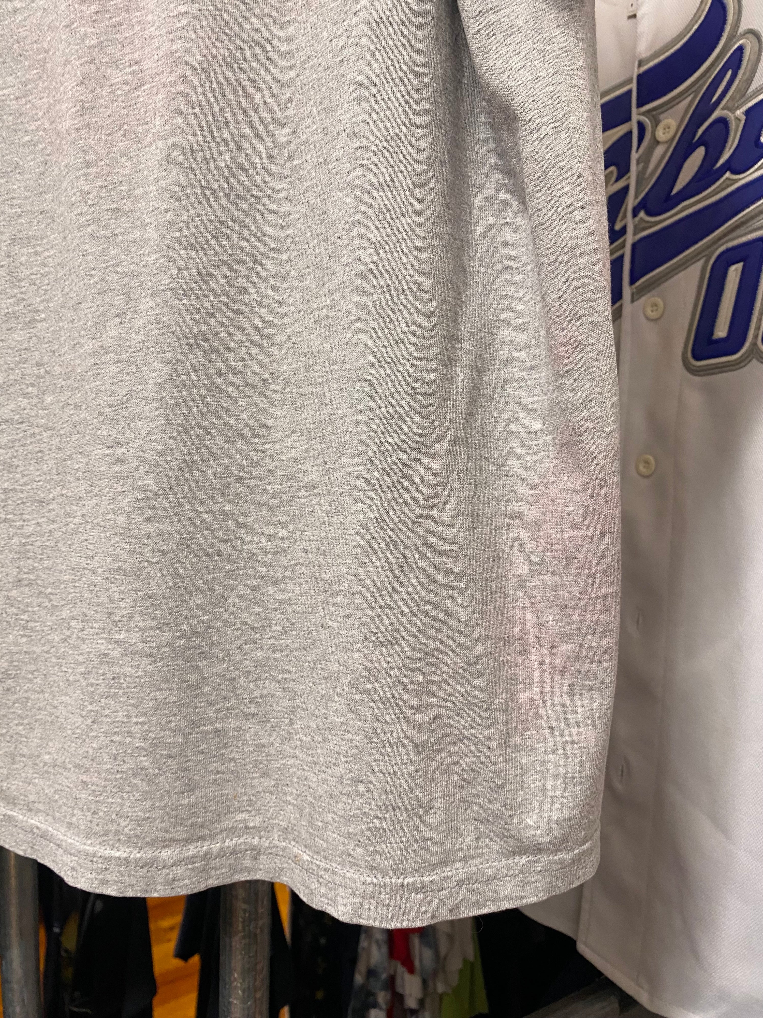 XL - Vintage The Power Of God Grey Football Tee