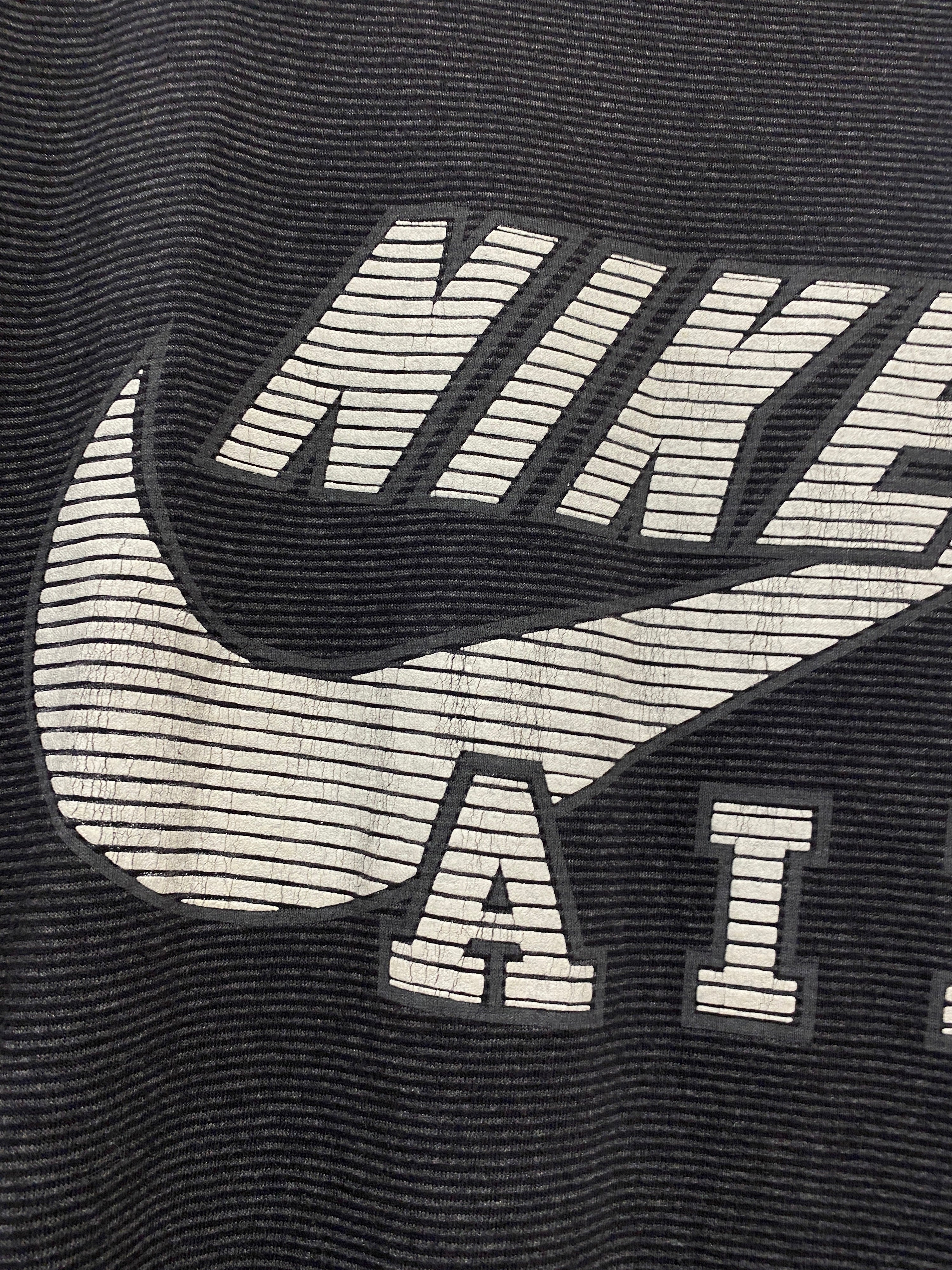 XL - Vintage Nike Air Black/Grey Striped