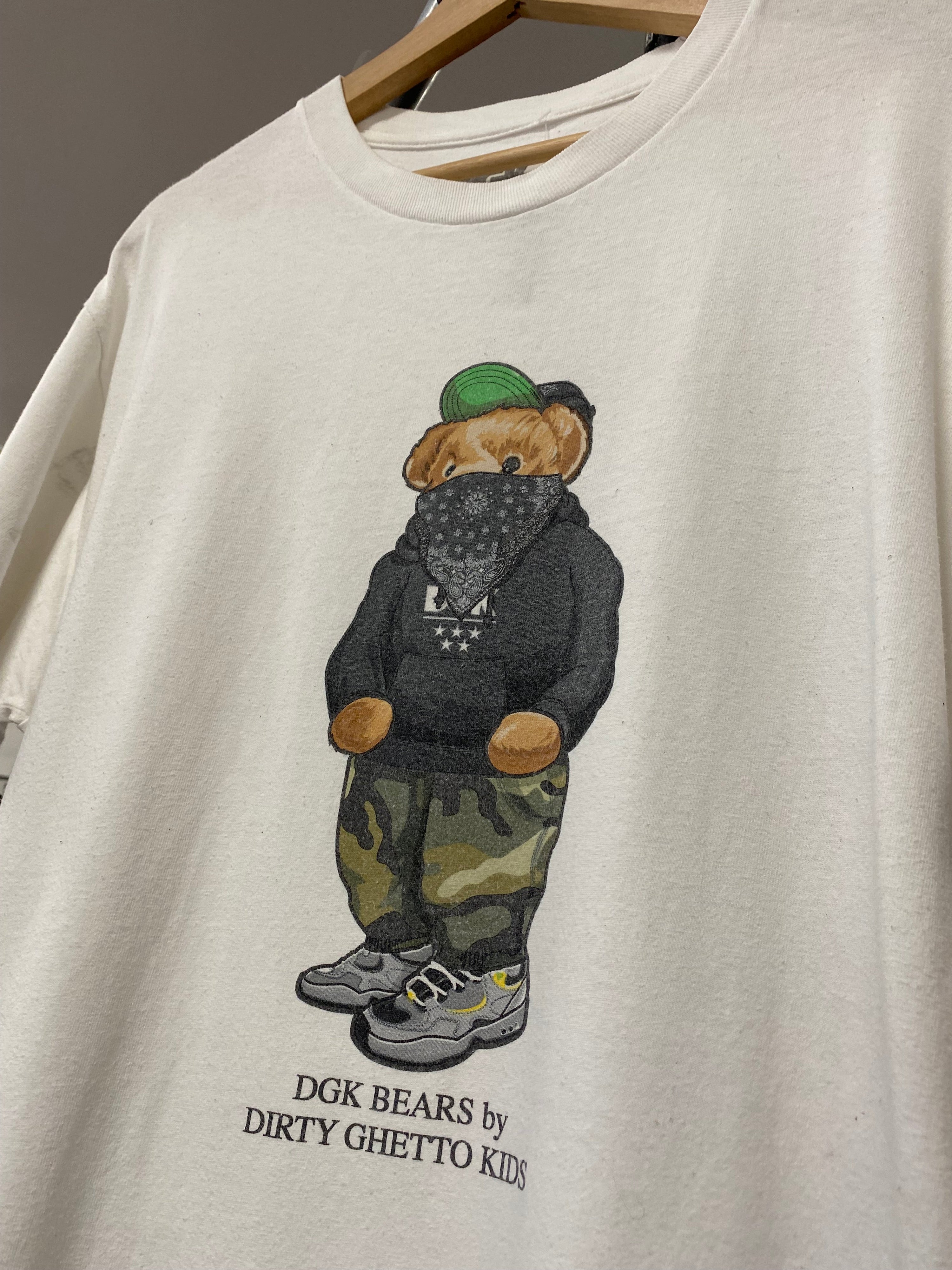L - DGK Polo Bear White Tee