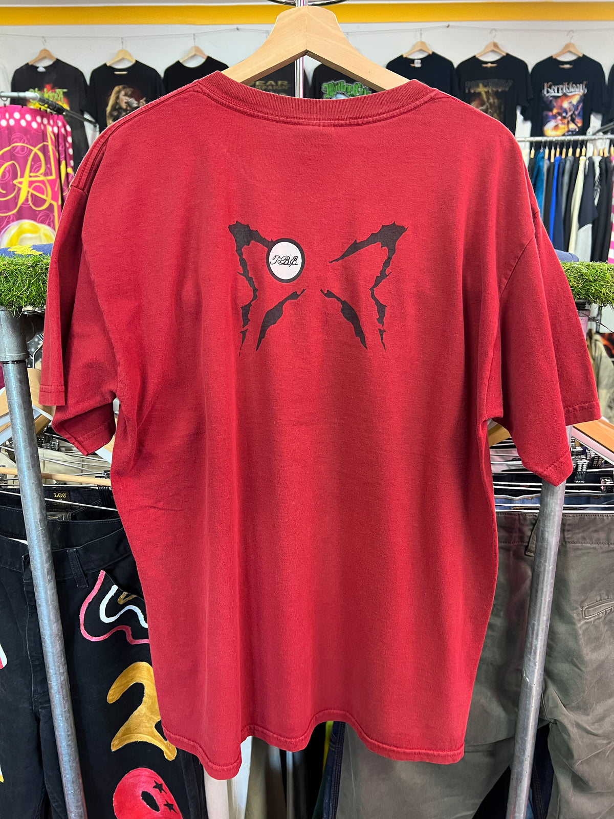 [L] The Butterfly Effect Double Sided Red Tshirt
