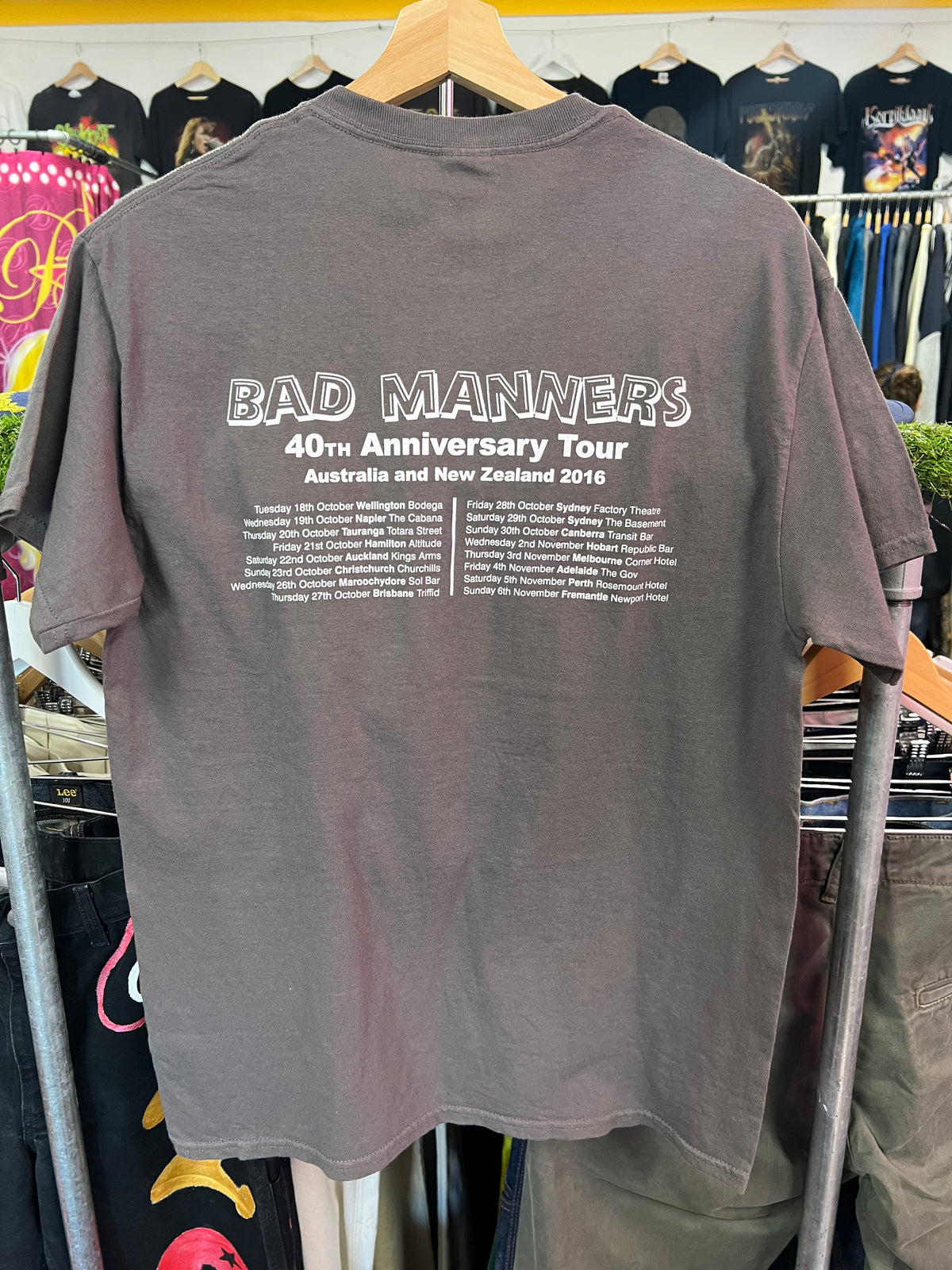 [M] 2016 Bad Manners 40th Anniversary Double Sided Tour Tshirt