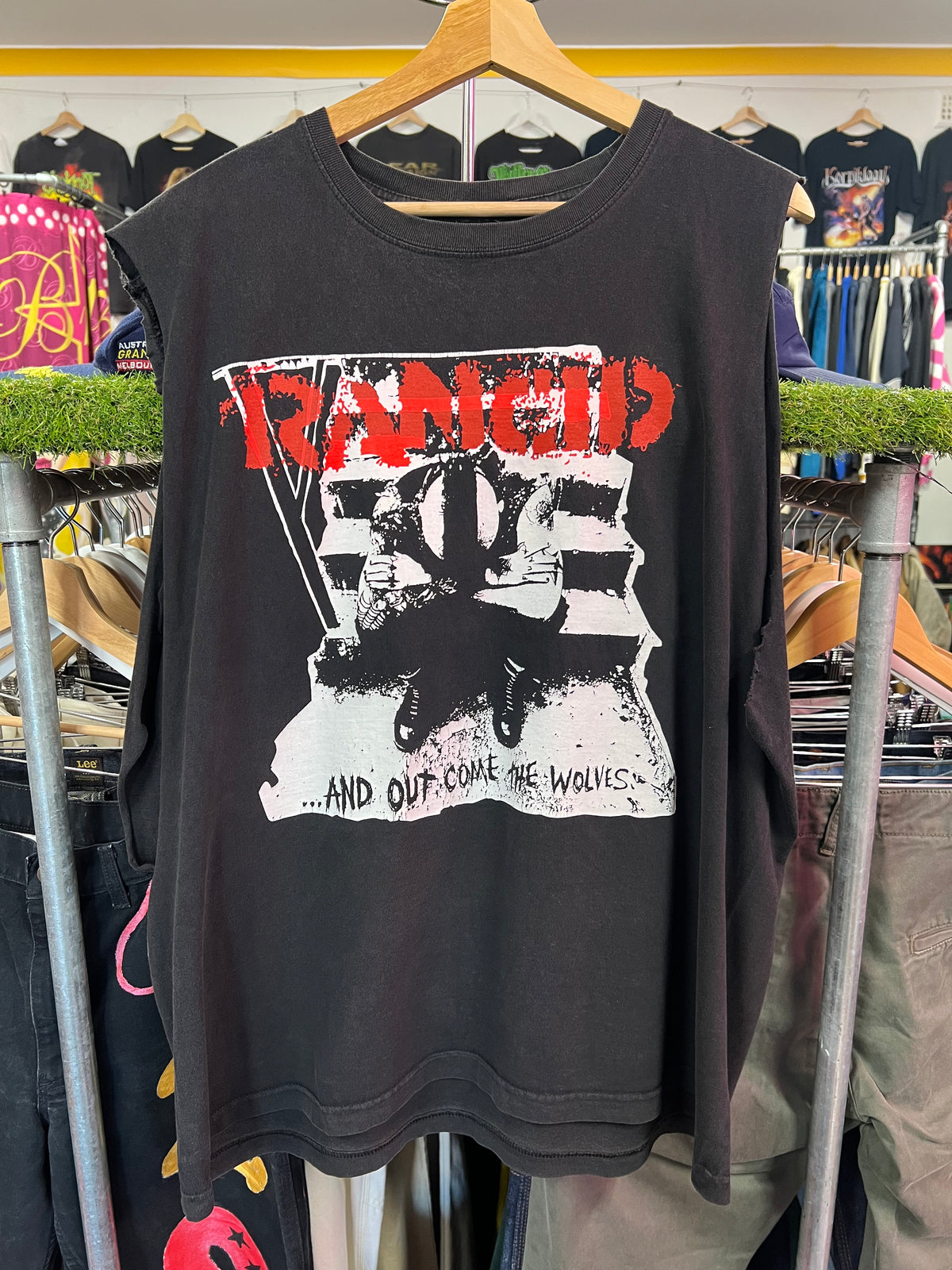 [XL] Rancid: And Out Of The Wolves Double Sided Sliced Tshirt