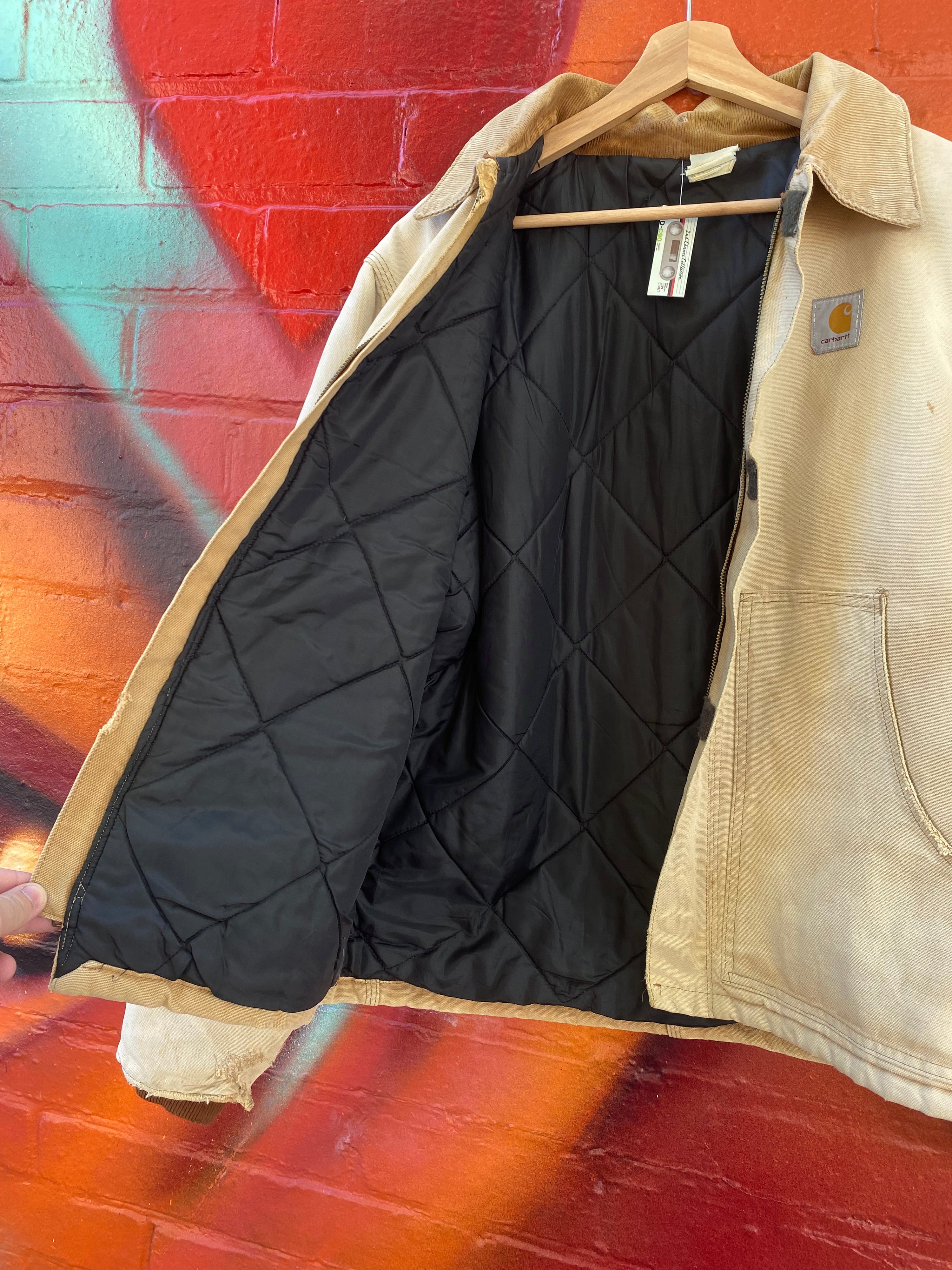 [L] Vintage Carhartt JQ196 Faded Brown Jacket
