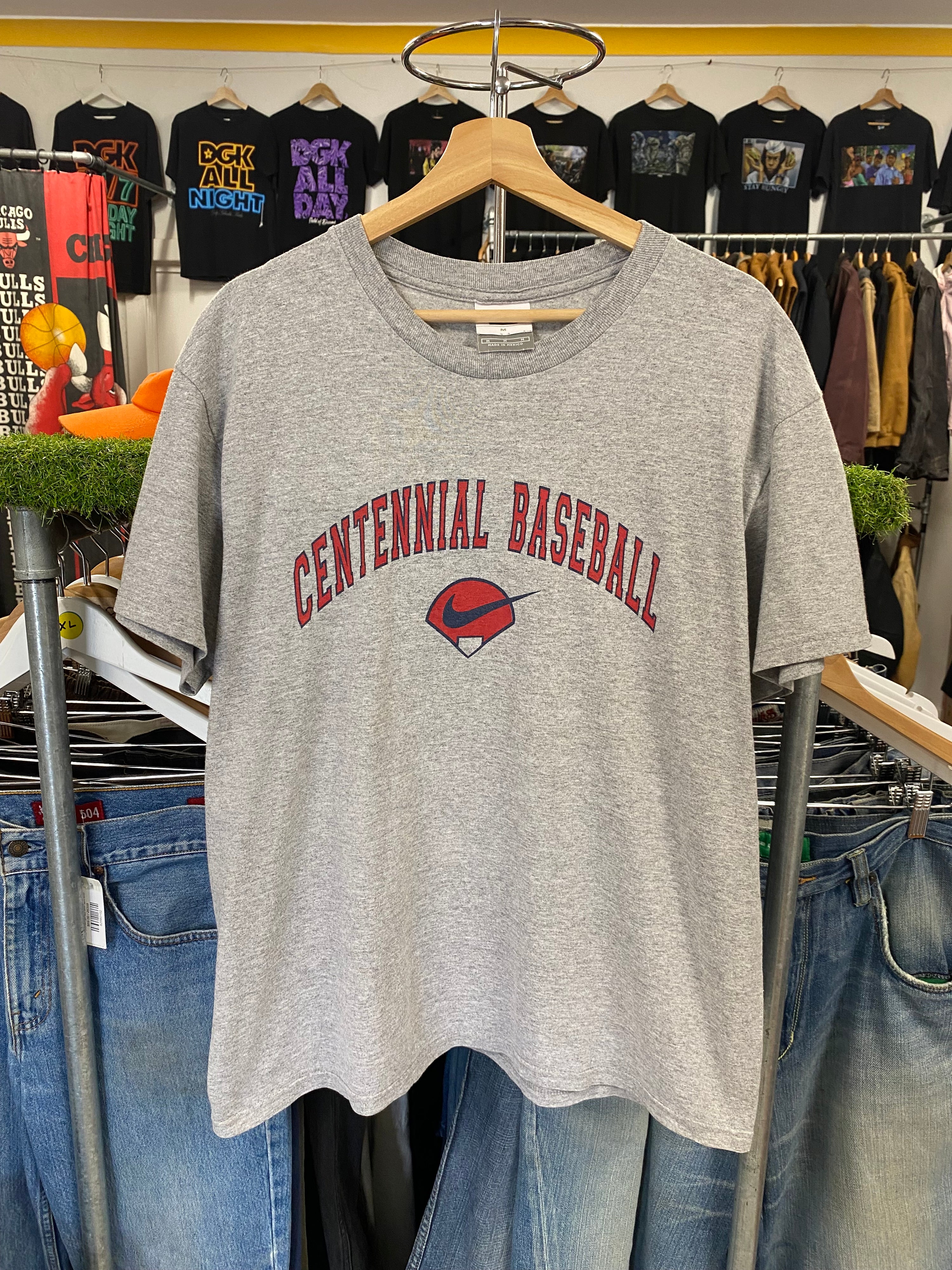 M - Nike Centennial Baseball Grey Tee