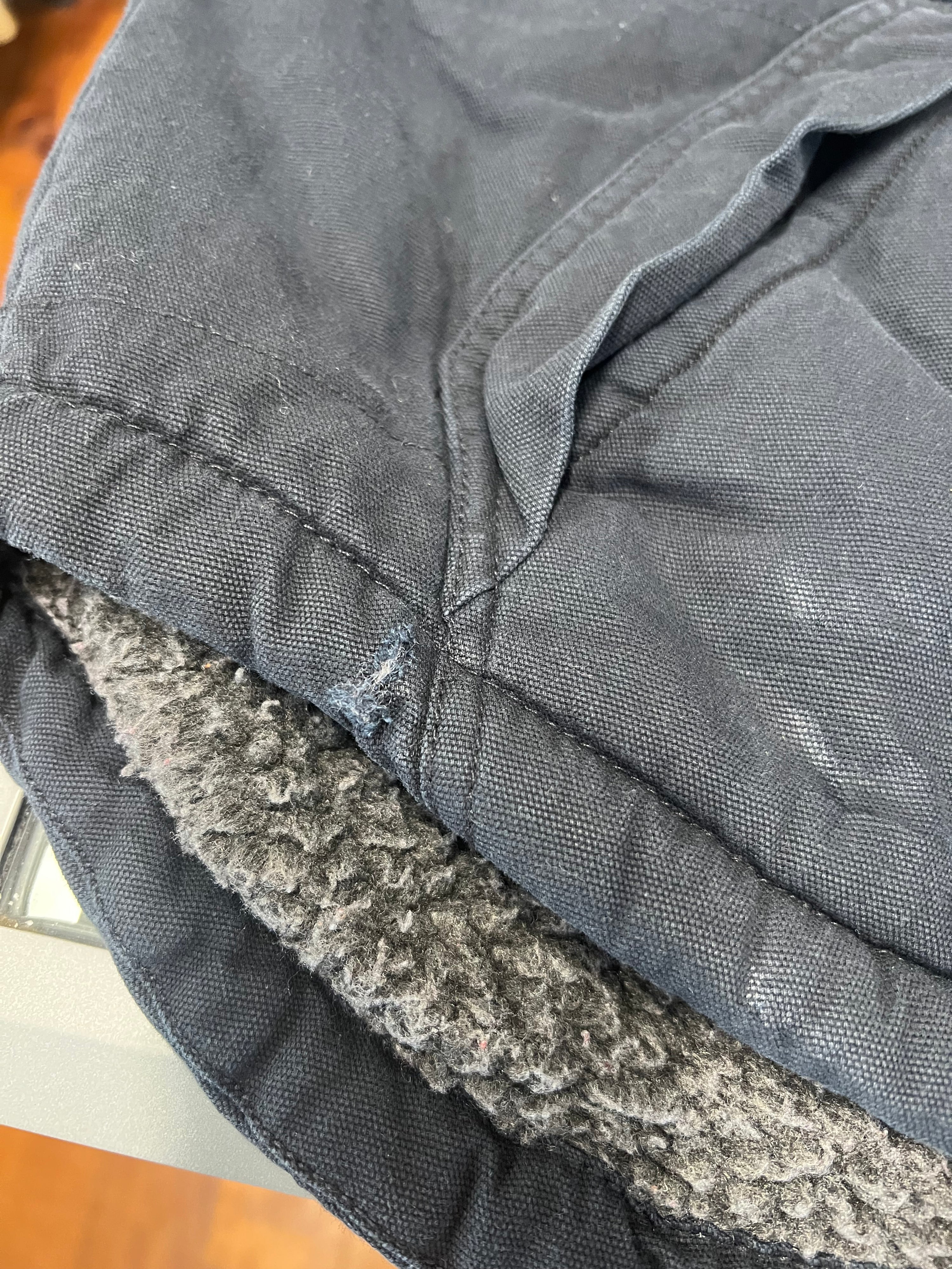 [M] LEE Sherpa Lined Black Vest