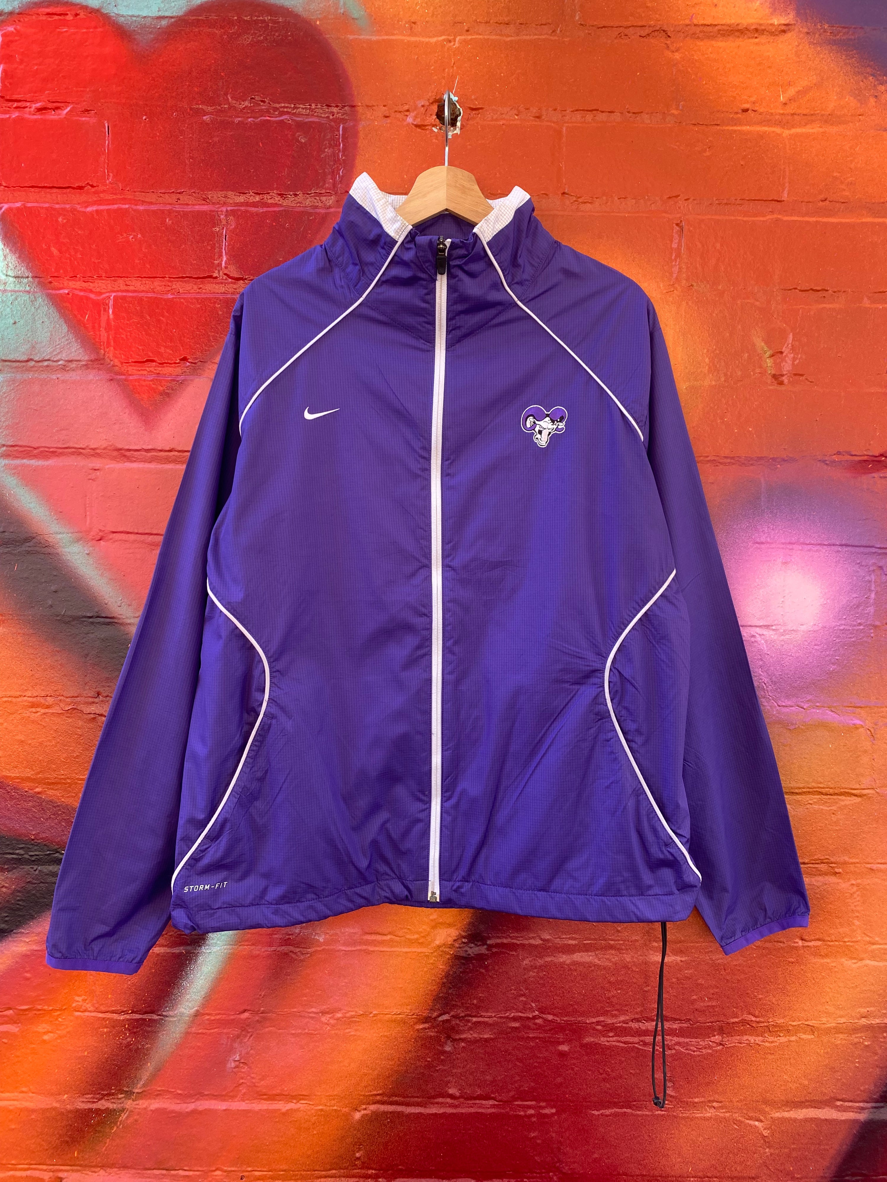 [XL] Nike x Cornell Rams Purple Zip-up Jacket