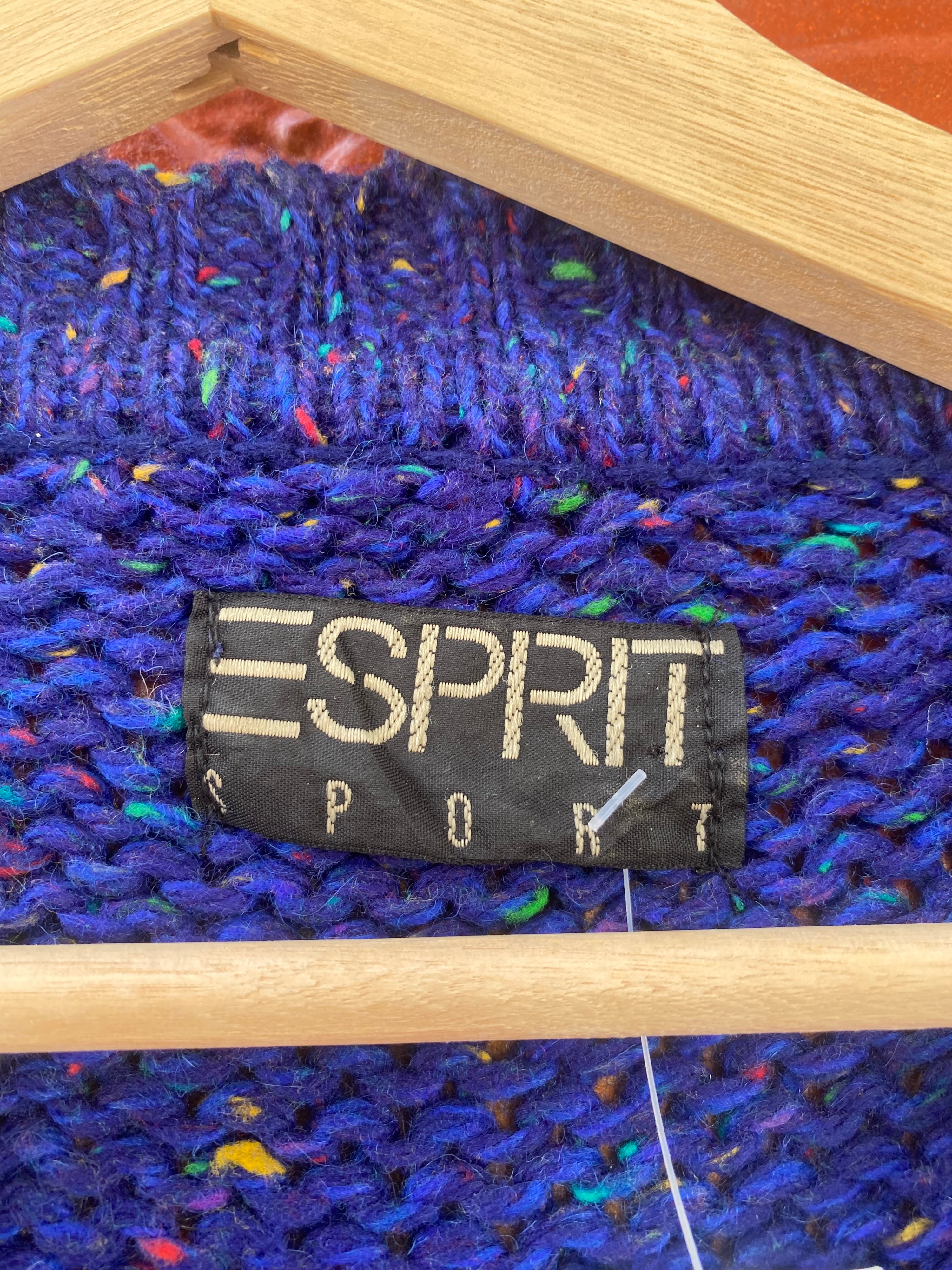 [S] Esprit Blue w/ Flecks Knit Sweater
