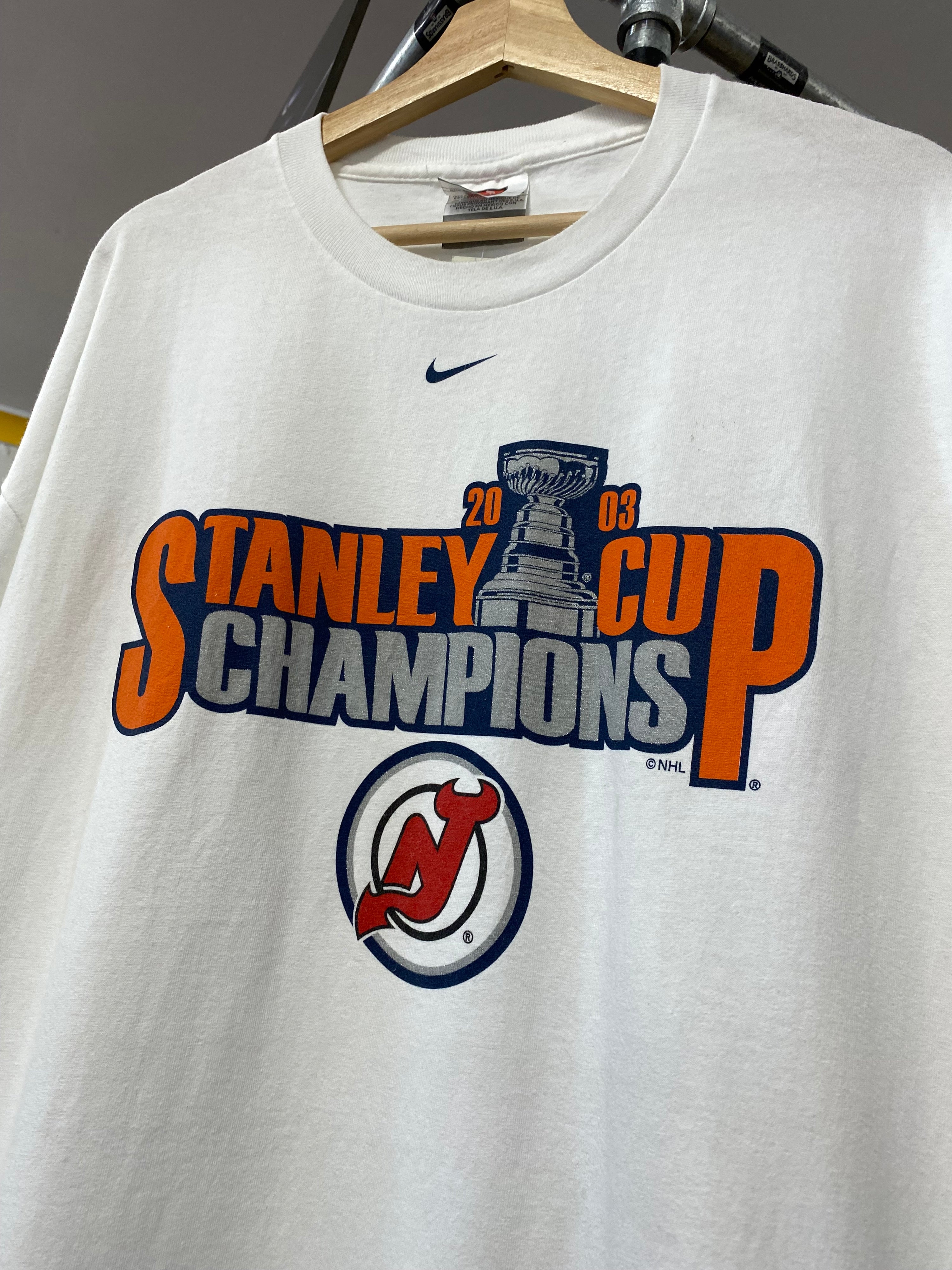 XL - Nike Team 2003 Stanley Cup Champions White Tee