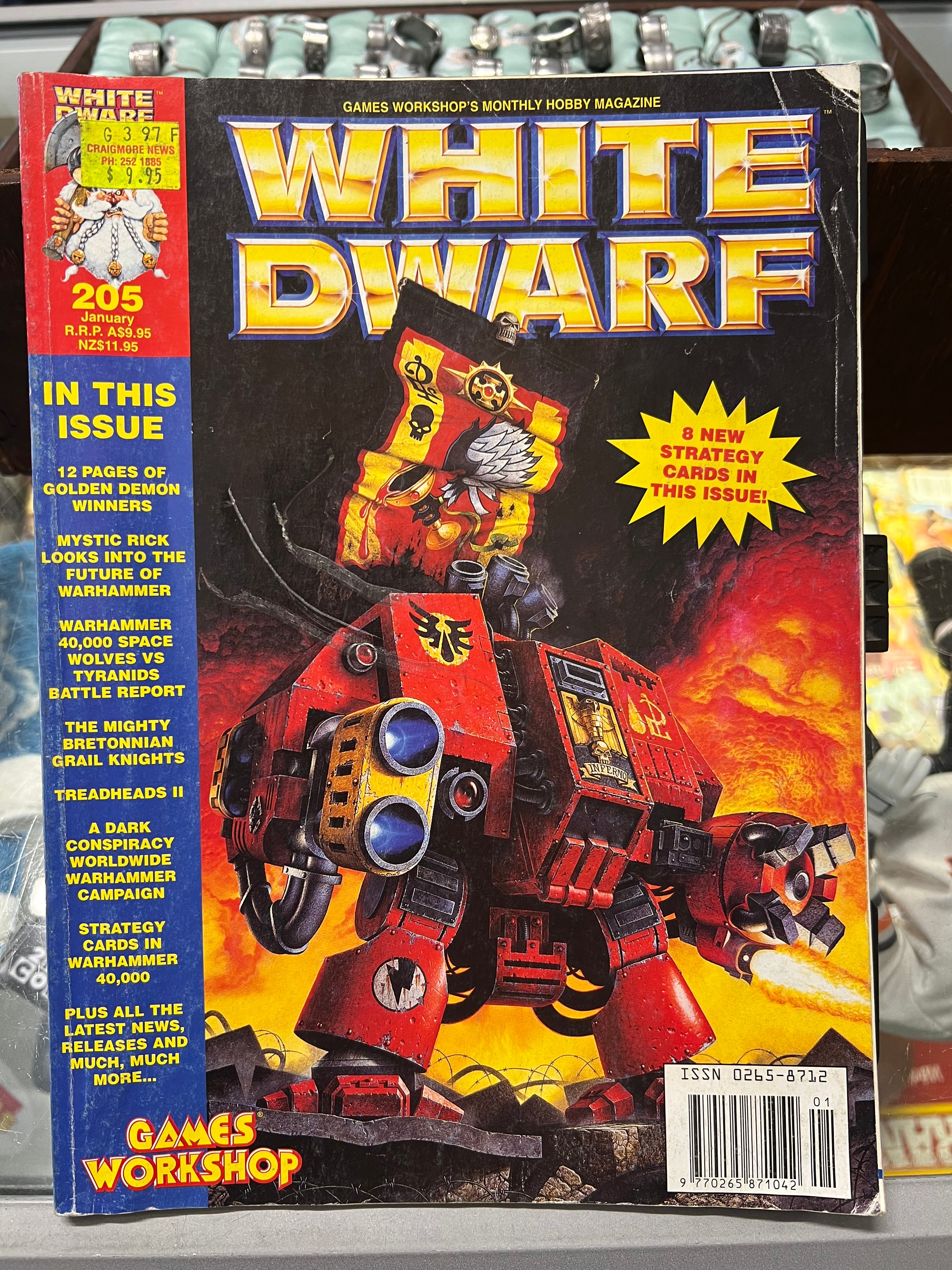 VINTAGE WHITE DWARF WARHAMMER MAGAZINES
