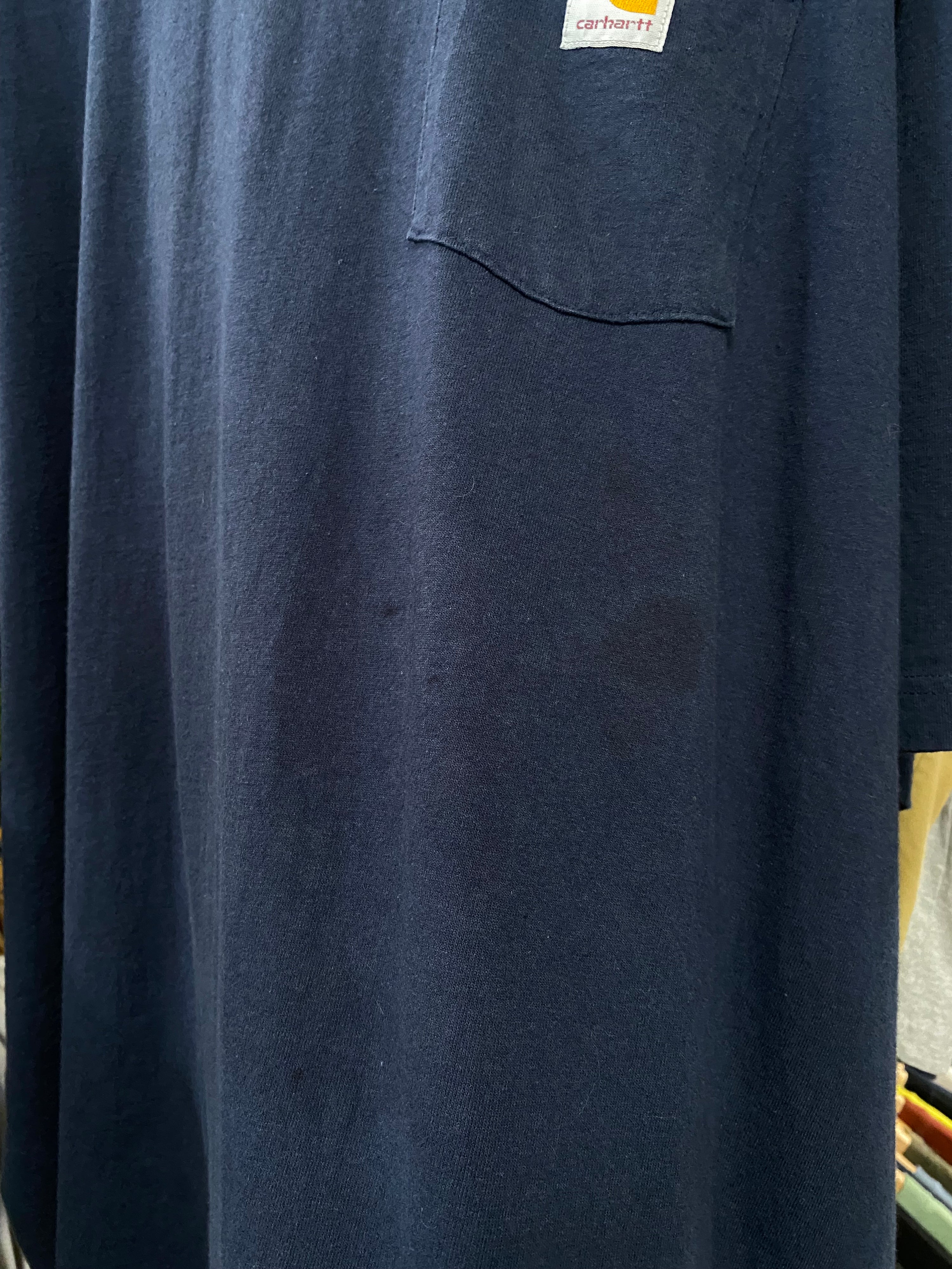 4XL - Navy Blue Carhartt Pocket Tee