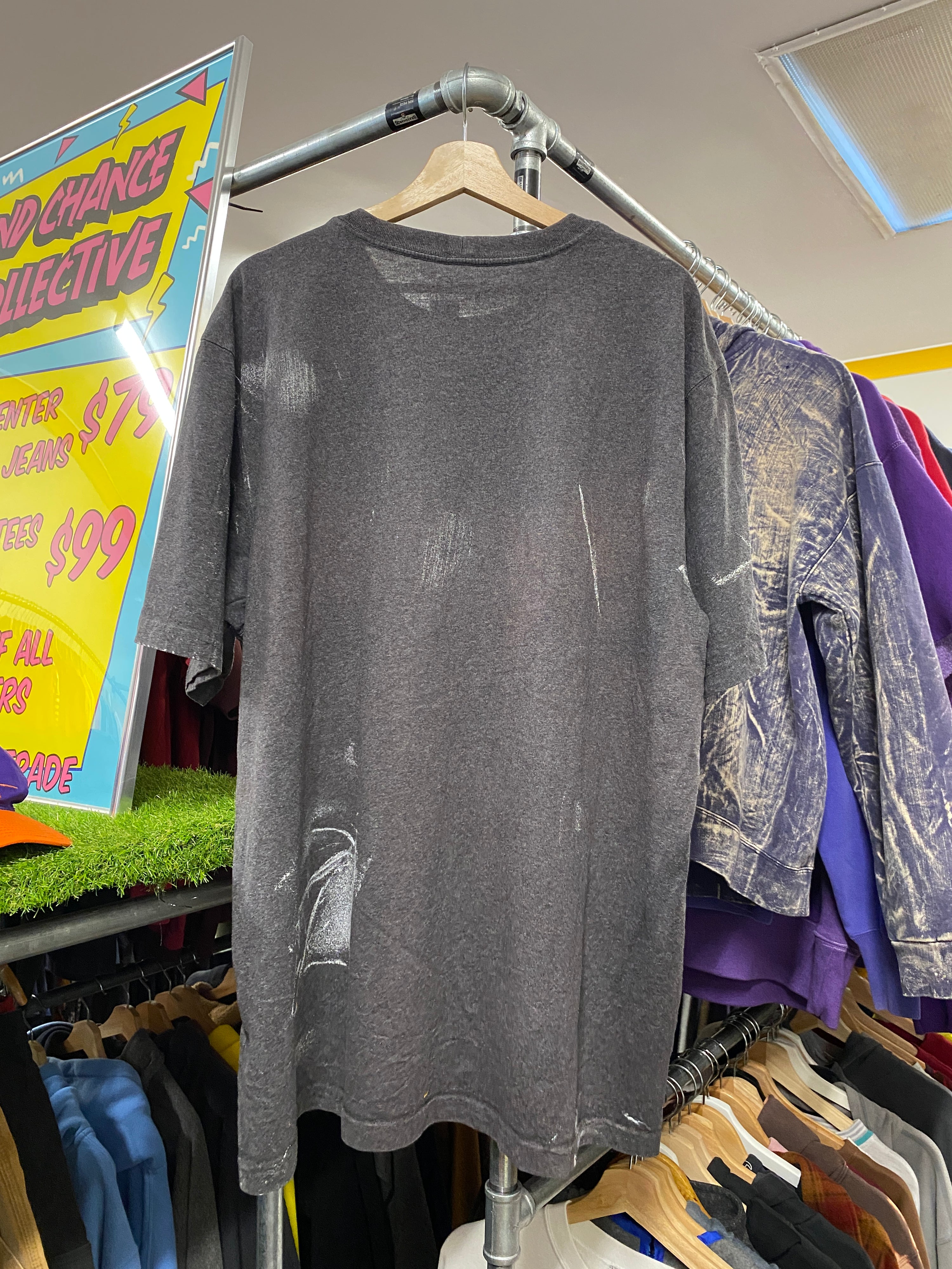 XL - Carhartt Graphic Tee Grey Paint Marks
