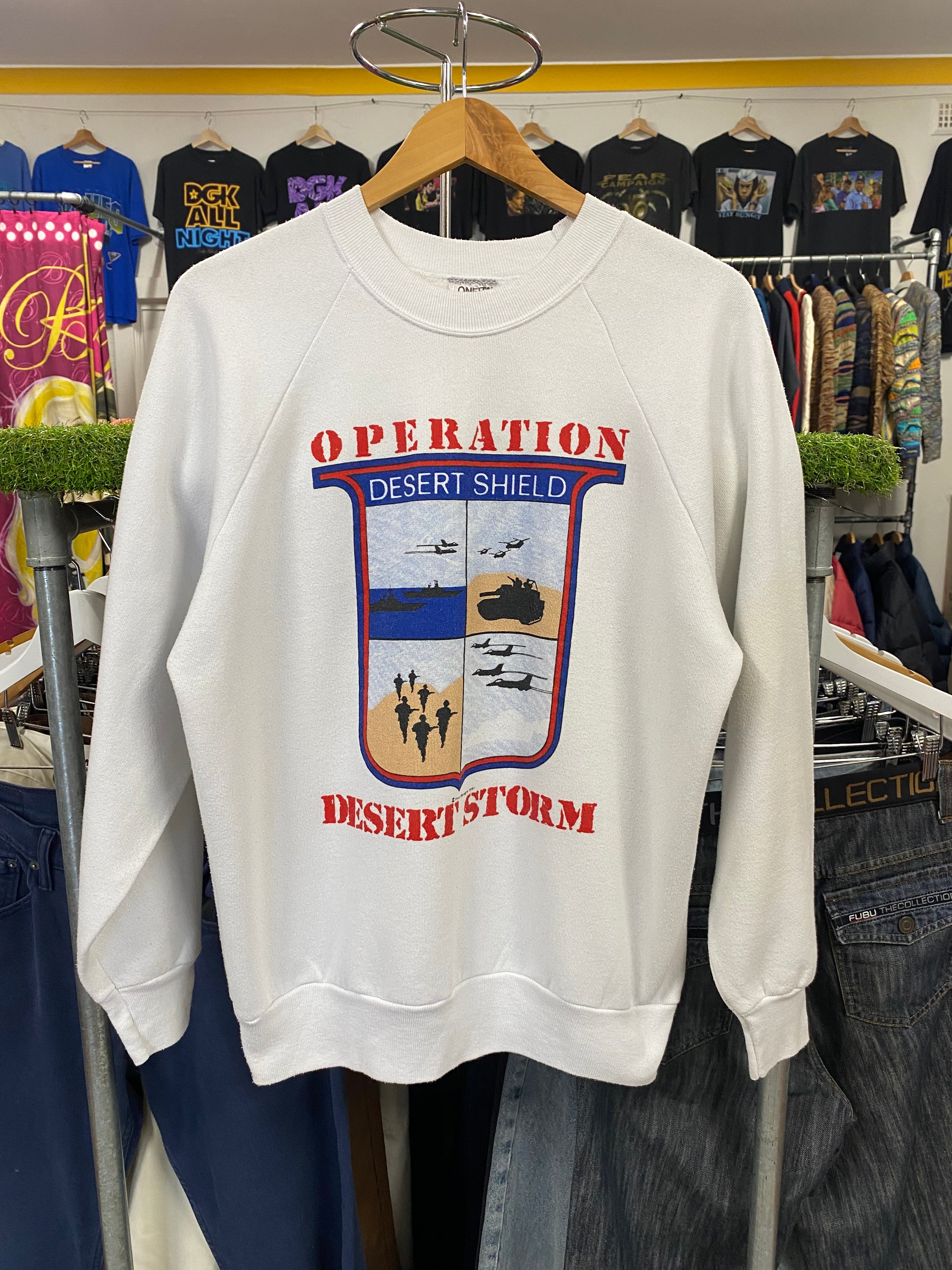 [L] 1991 Desert Shield Double Sided Jumper