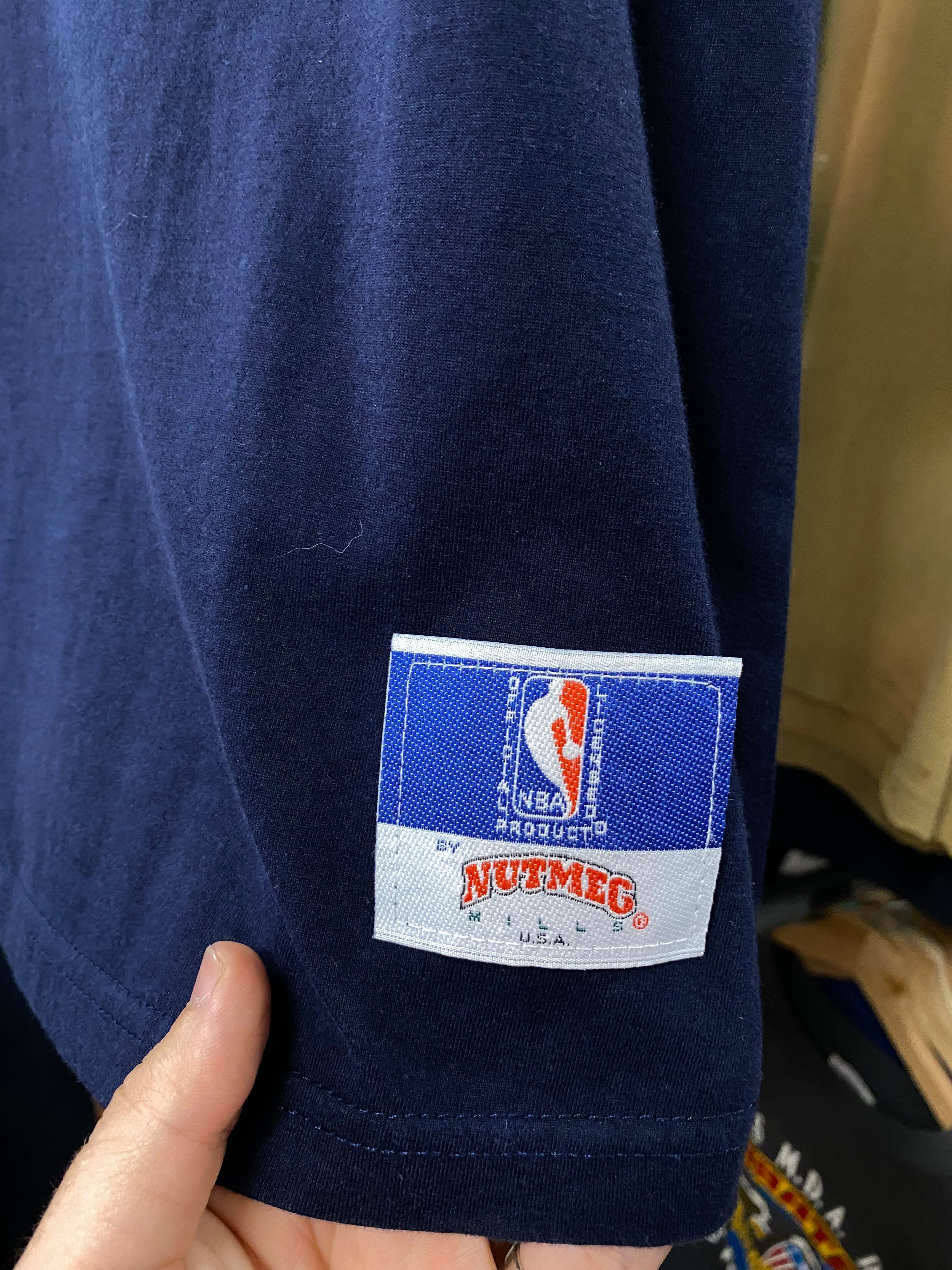 M - 1990s LA Lakers NBA Dark Blue Nutmeg Tee