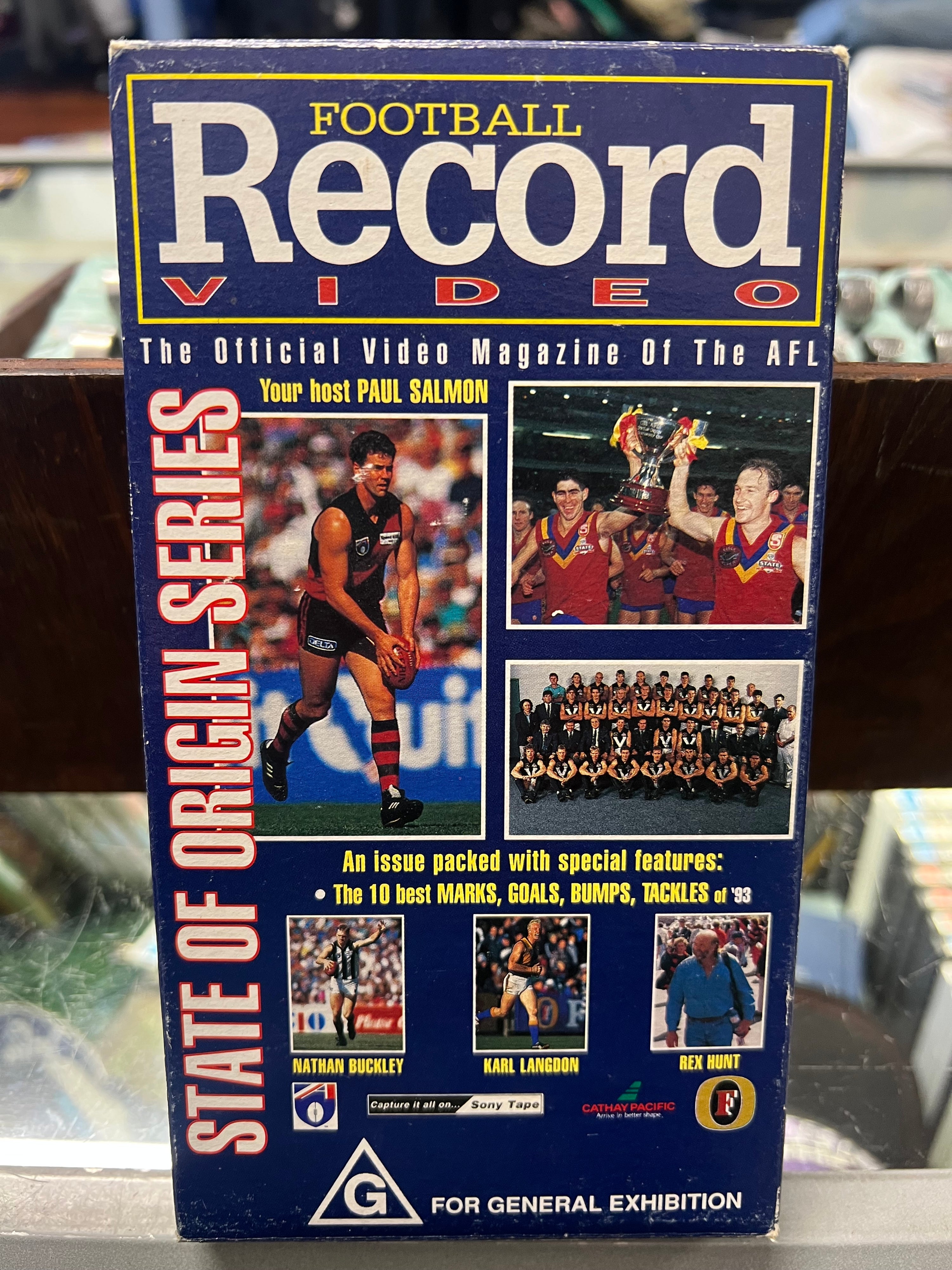 VHS Football Record 1993 Marks, Goals, Bumps + State Of Origin Highlights