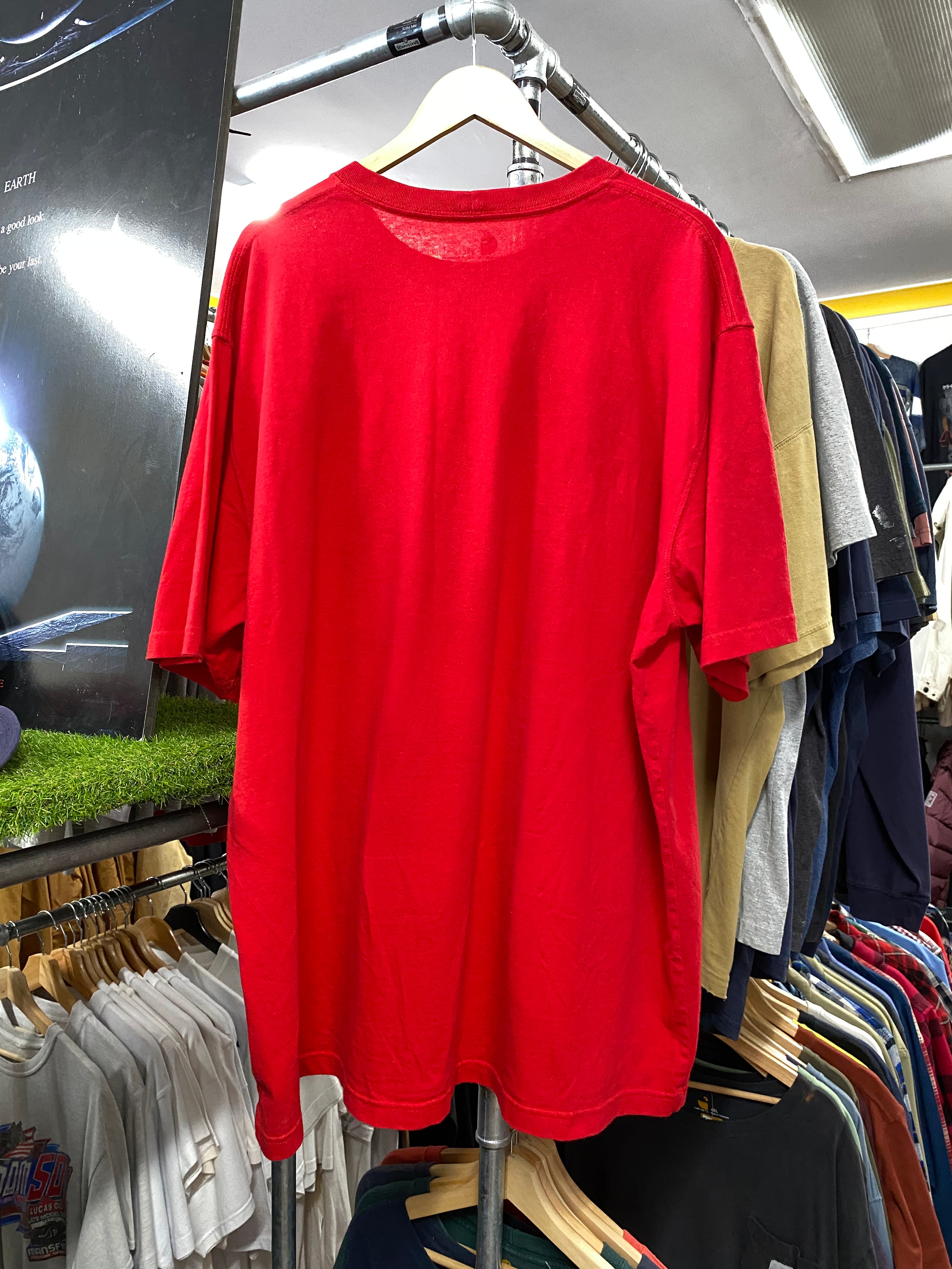 2XL - Cherry Red Carhartt Pocket Tee