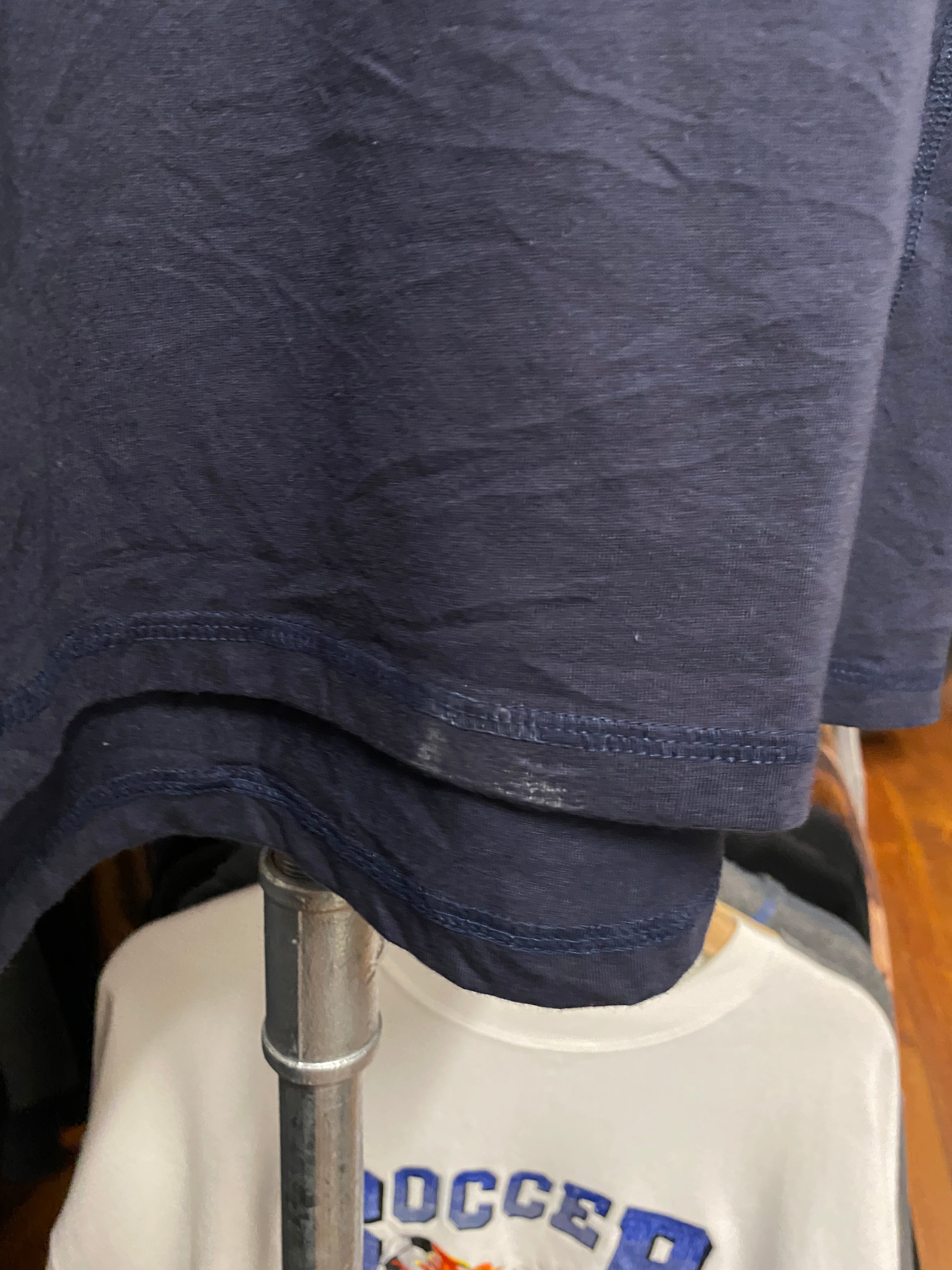 XL Tall - Carhartt Force Dark Blue Tee Split Red Spellout