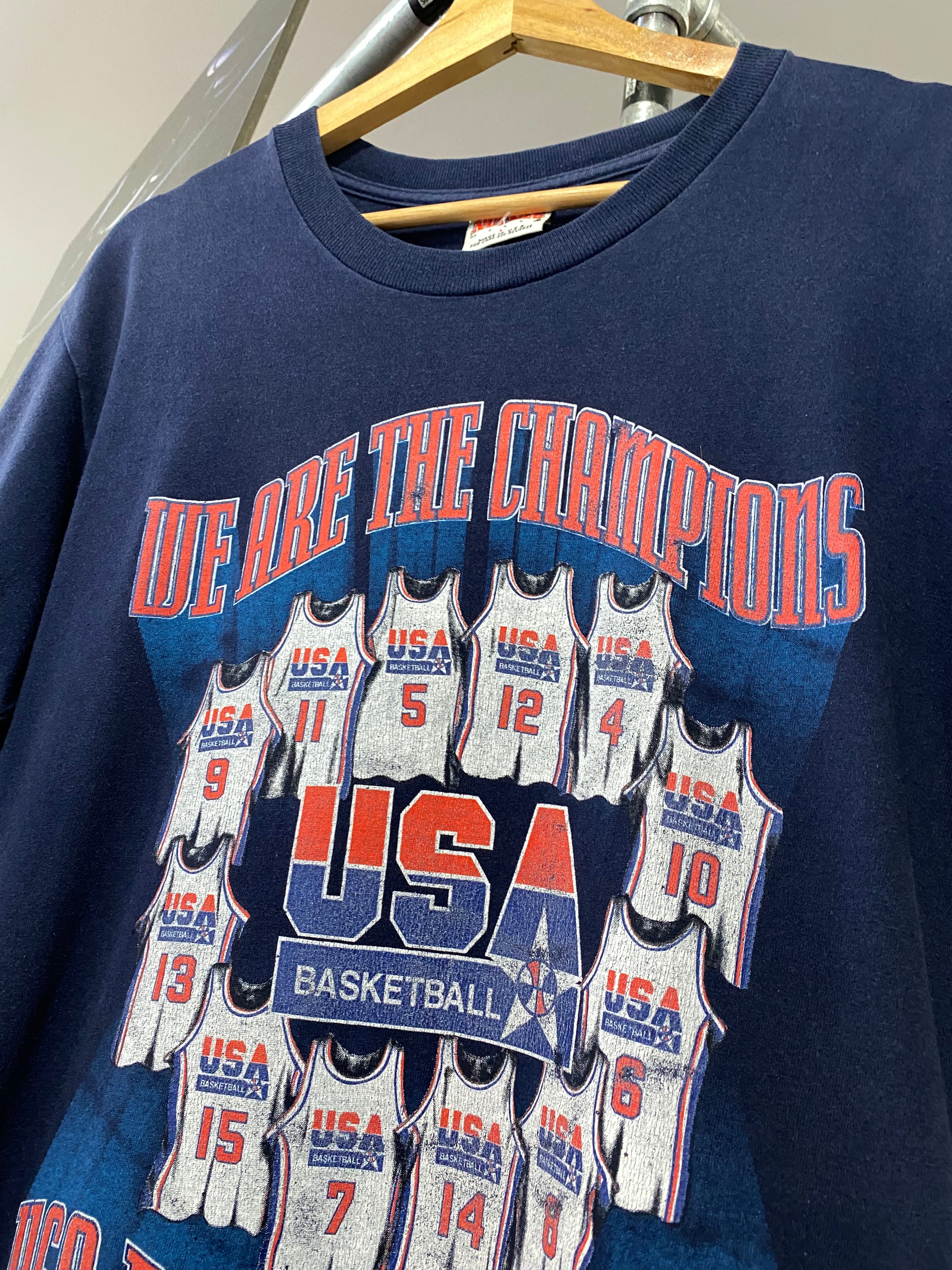 [L] 1992 We Are The Champions: USA Dream Team Blue Tee