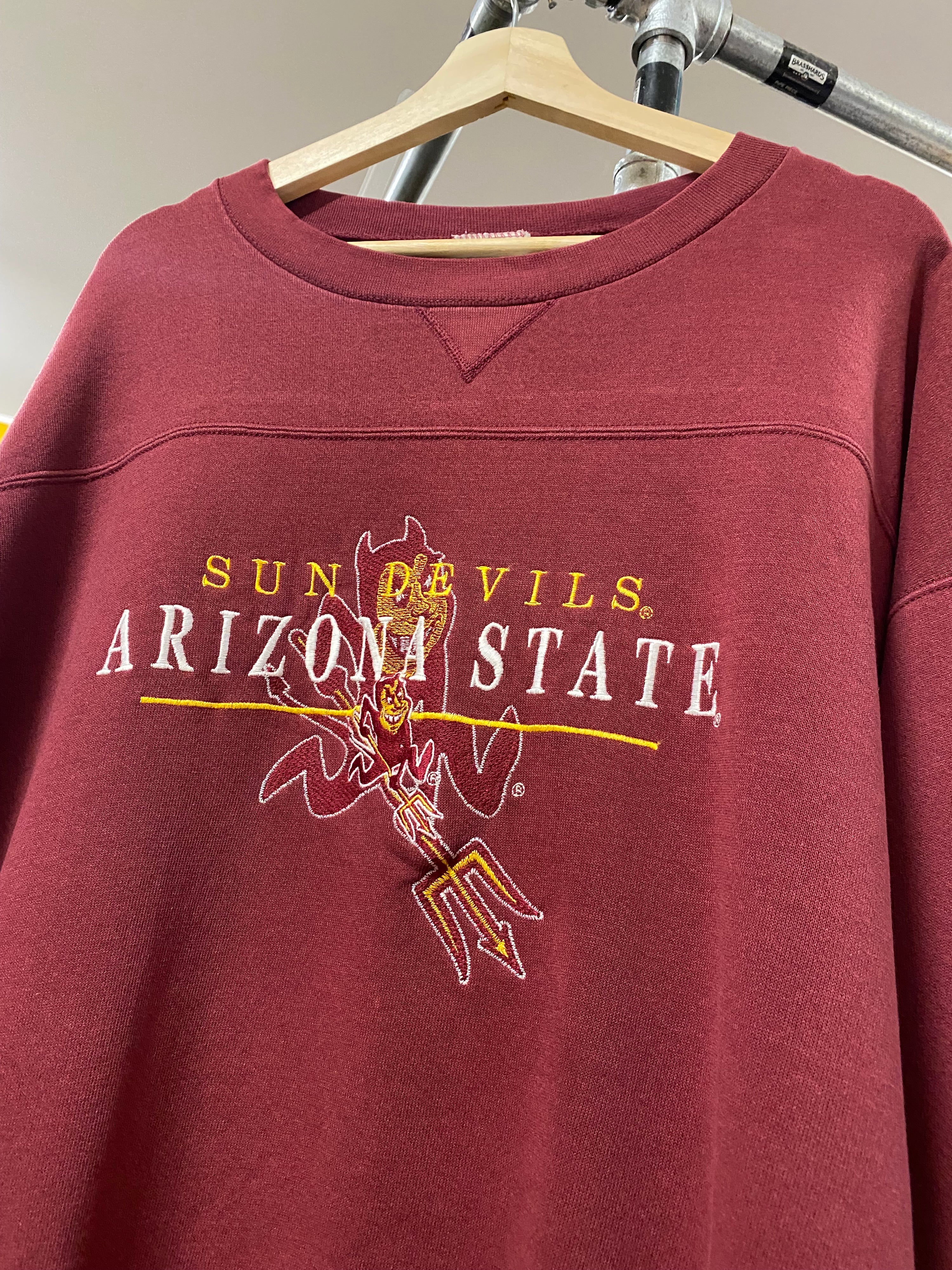 [XL] Embroidered Arizona State Sun Devils Maroon Jumper