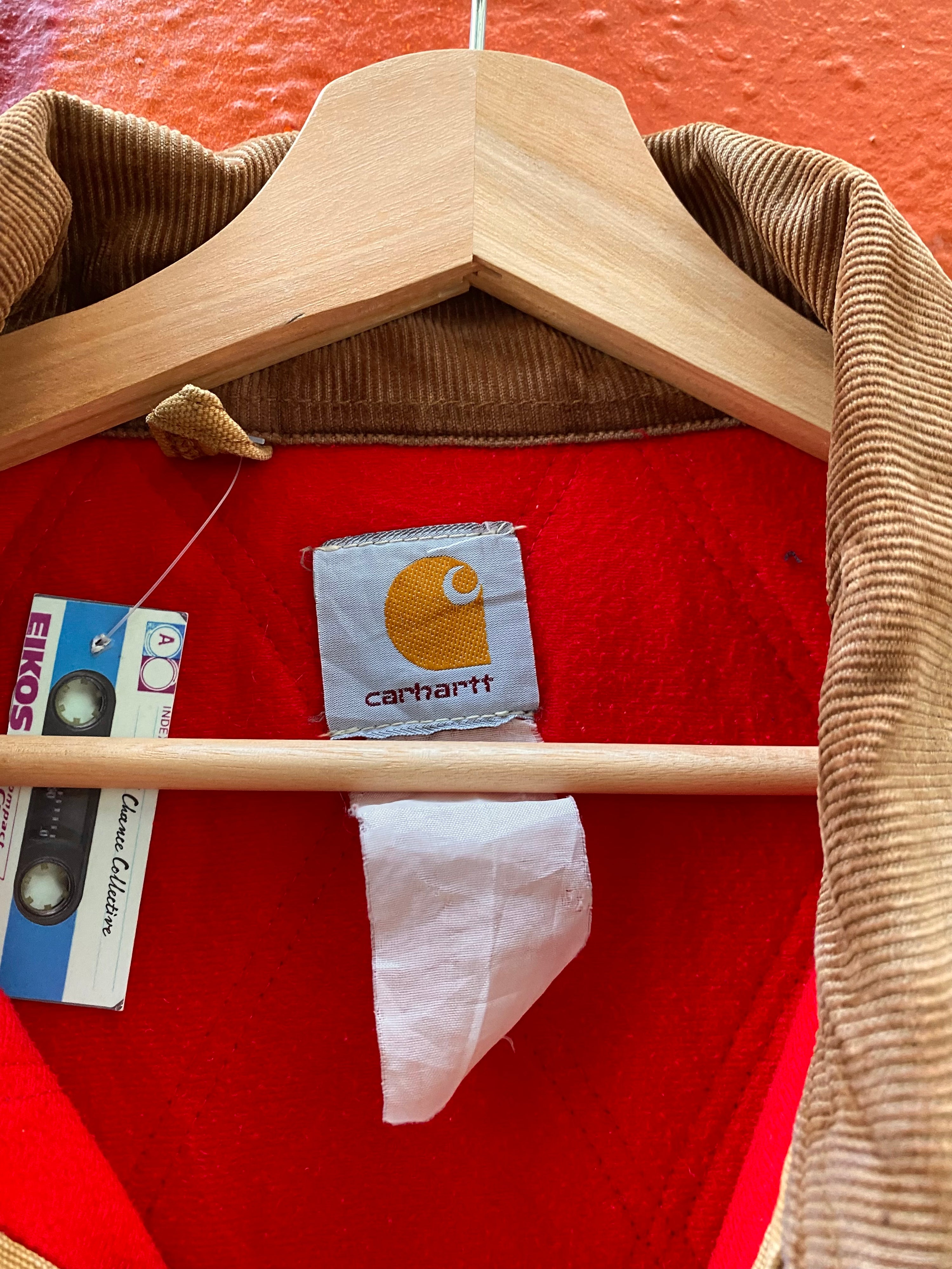 [XL] Carhartt Tan Santa Fe Jacket with Paint Splatters