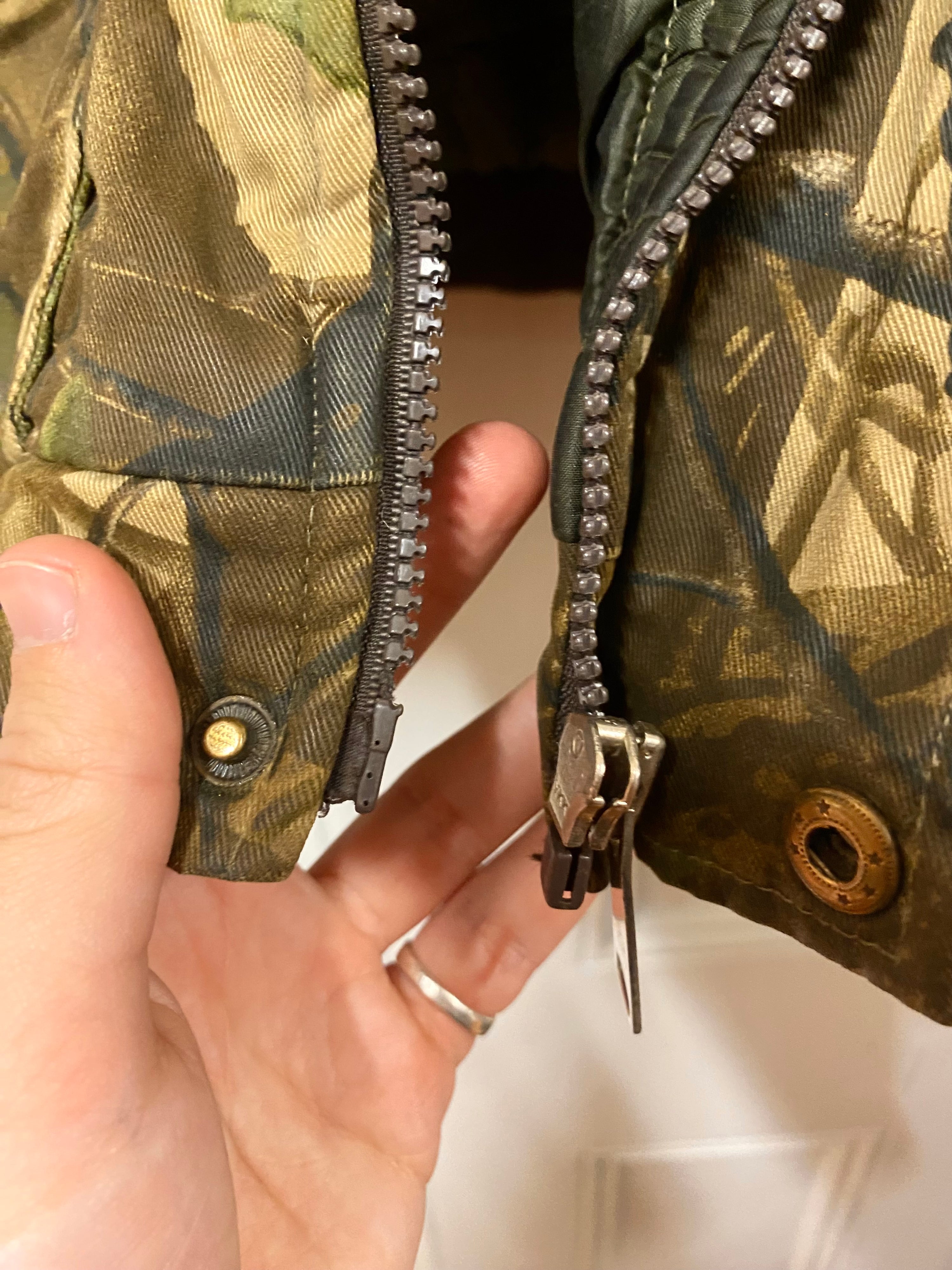 [M] Vintage Hunters Peak Wood Camo Jacket