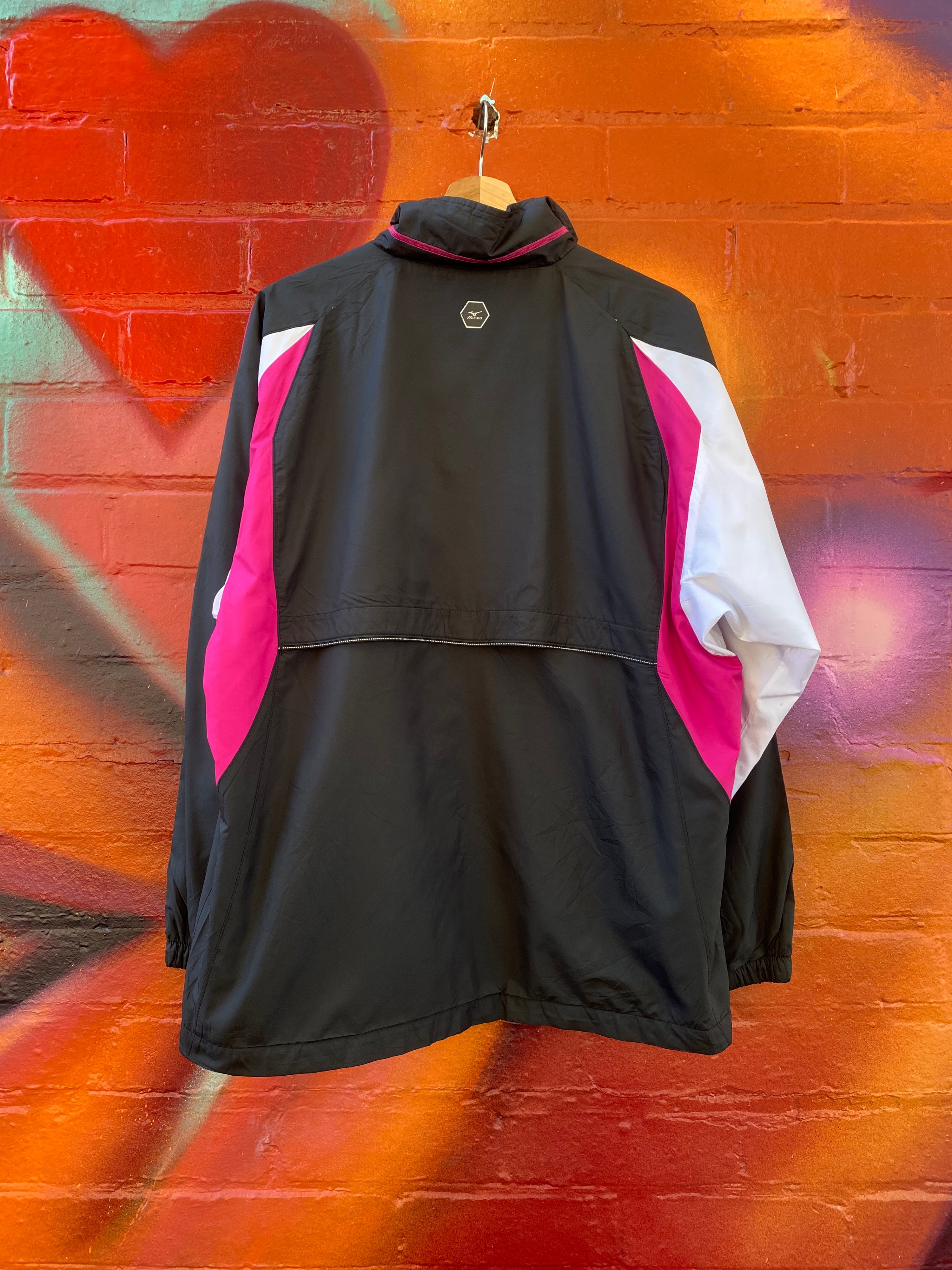[L] Mizuno Black/Pink/White Jacket
