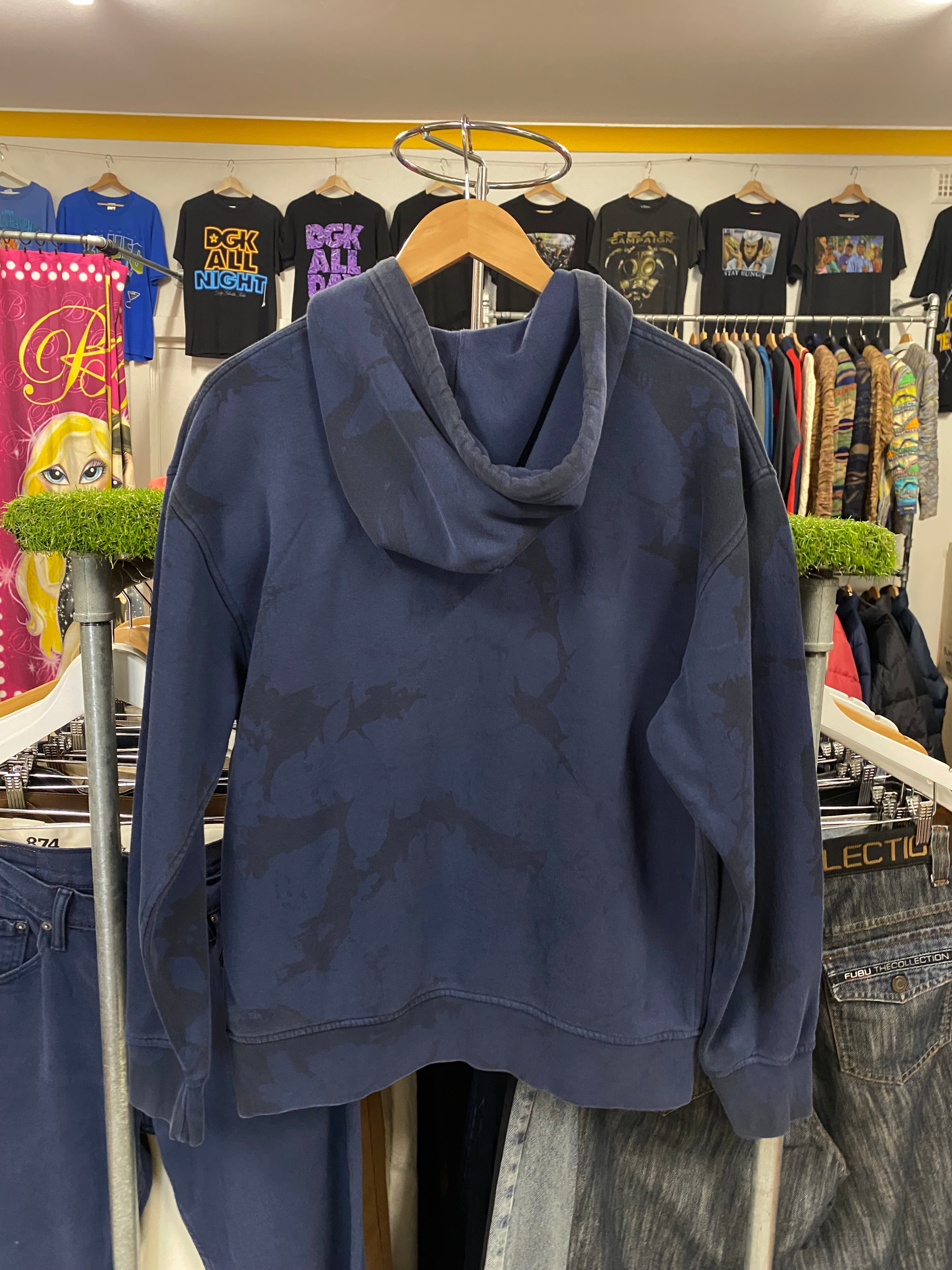 [S] Levi's Navy Splotchy Hoodie