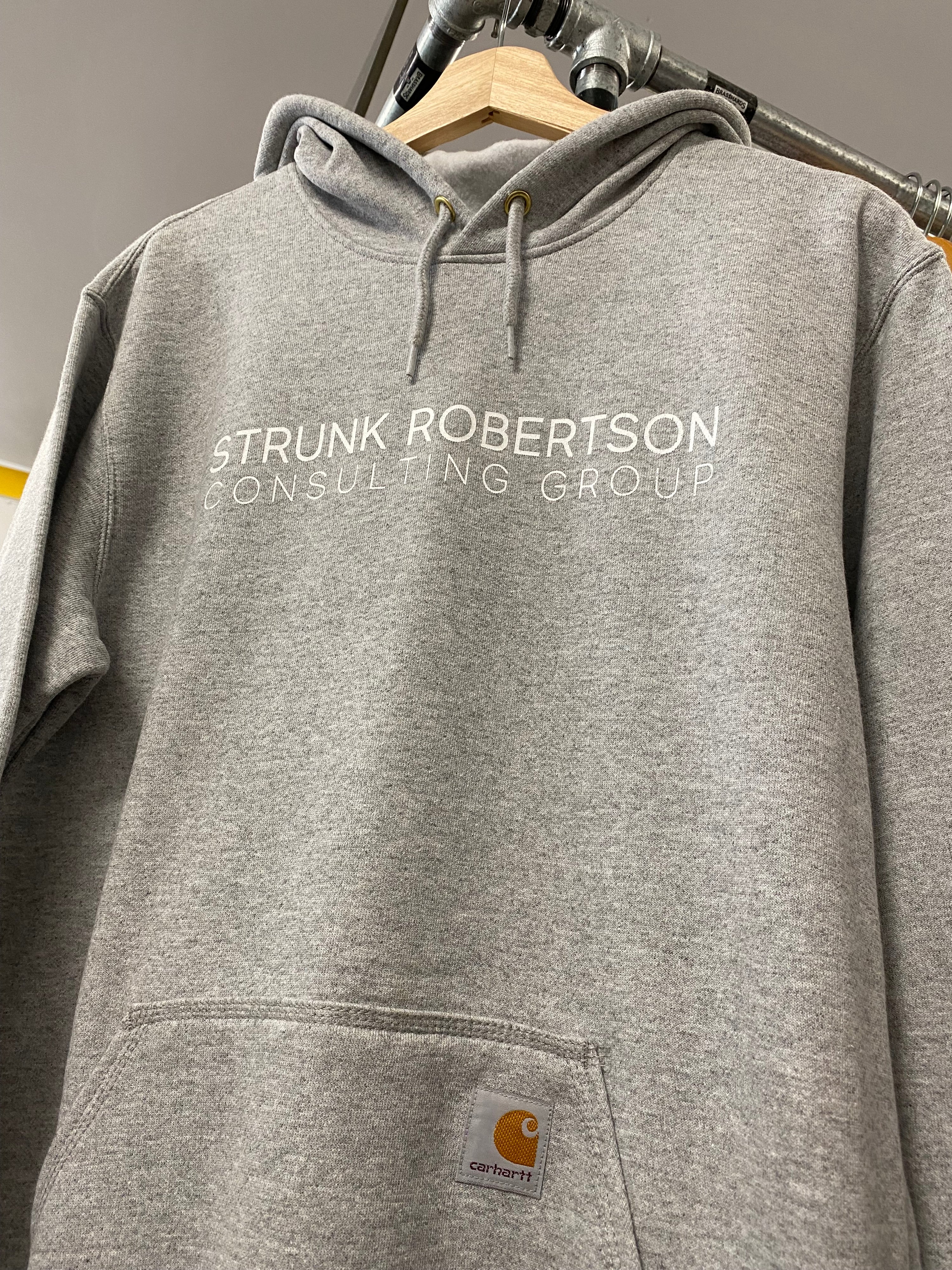 [S] Carhartt 'Strunk Robertson Consulting' Grey Hoodie