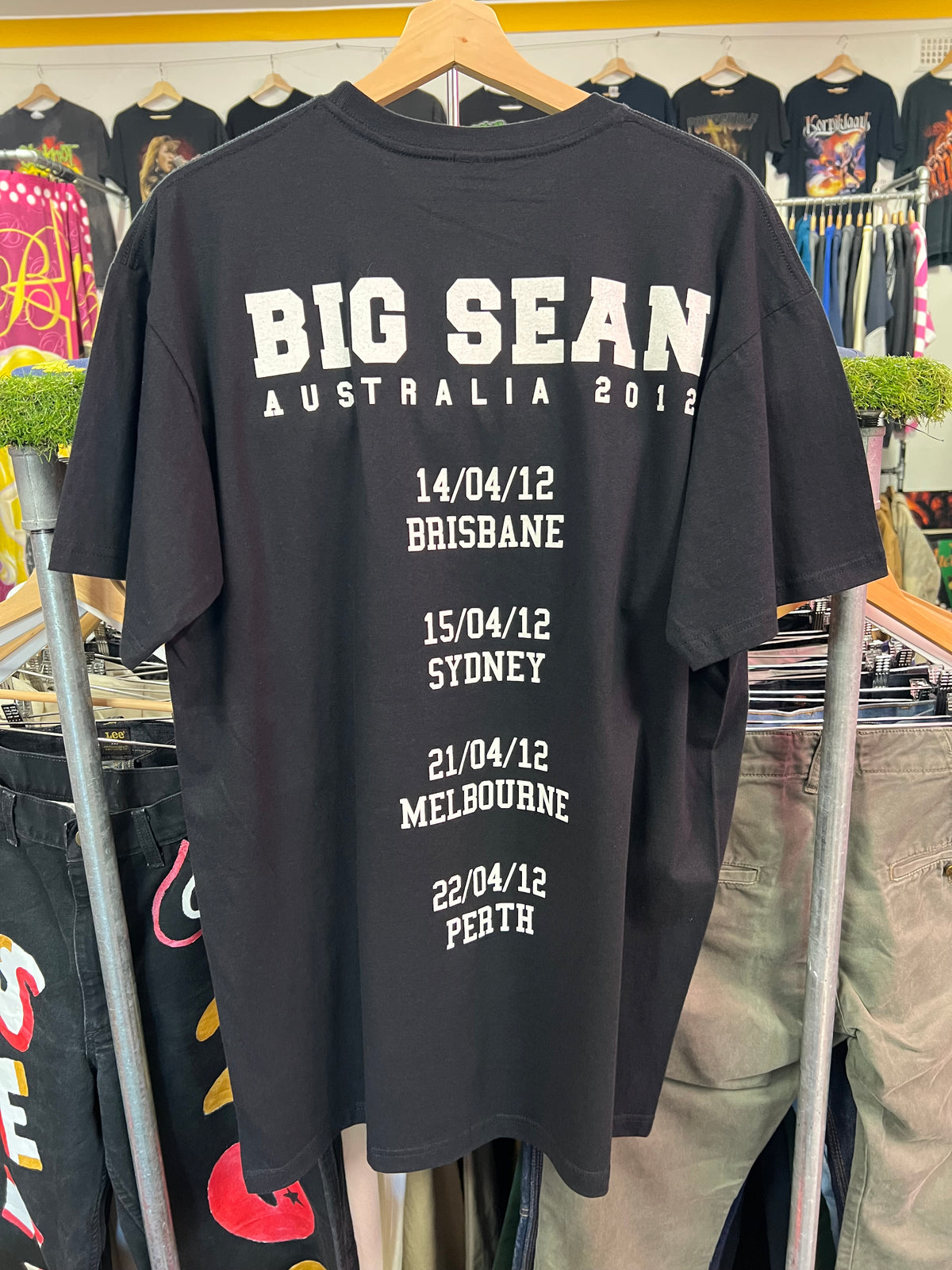 [2XL] 2012 Big Sean Australian Tour Double Sided Tshirt