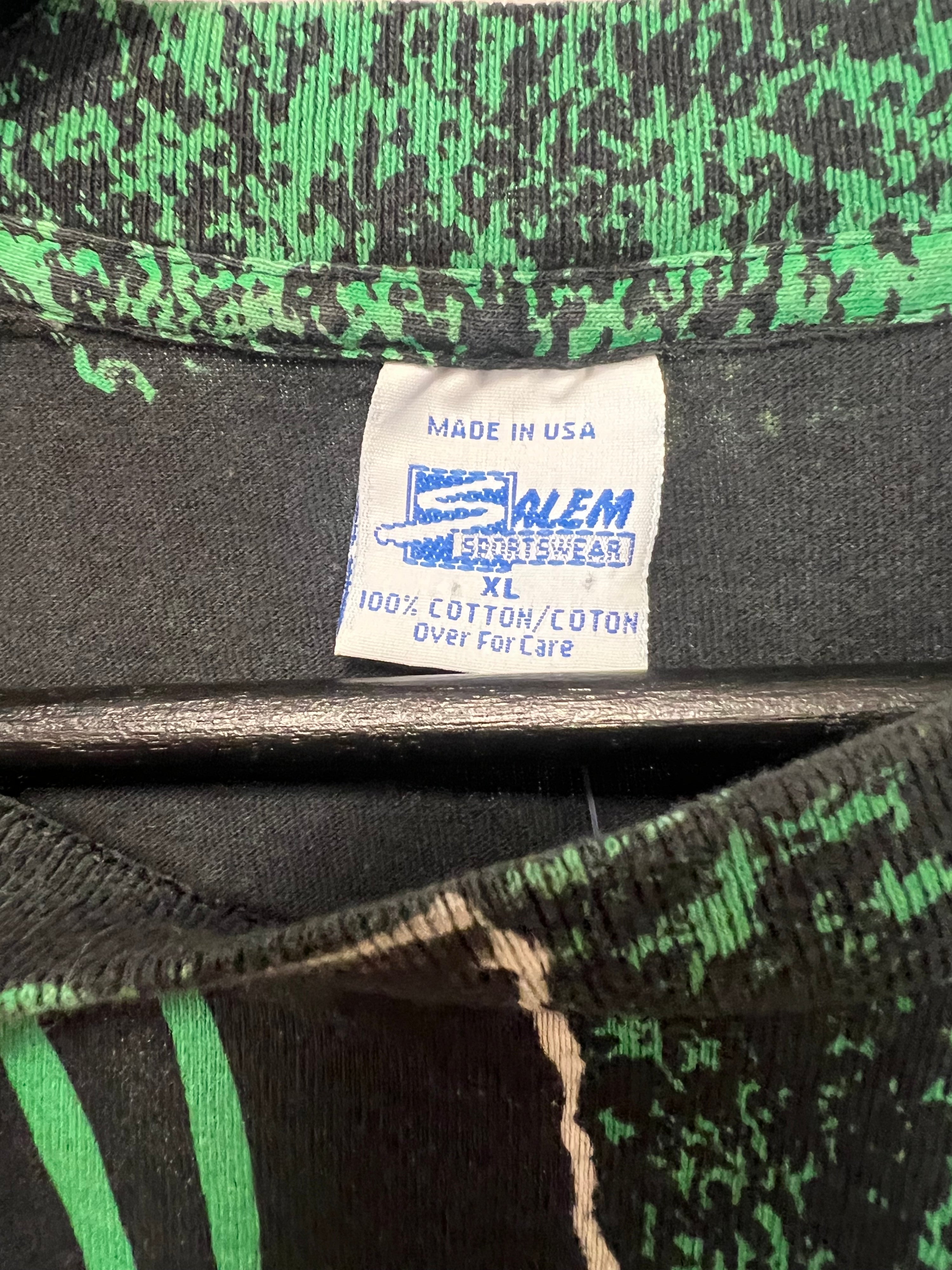 [XL] 1990 Boston Celtics All Over Print Salem Tee