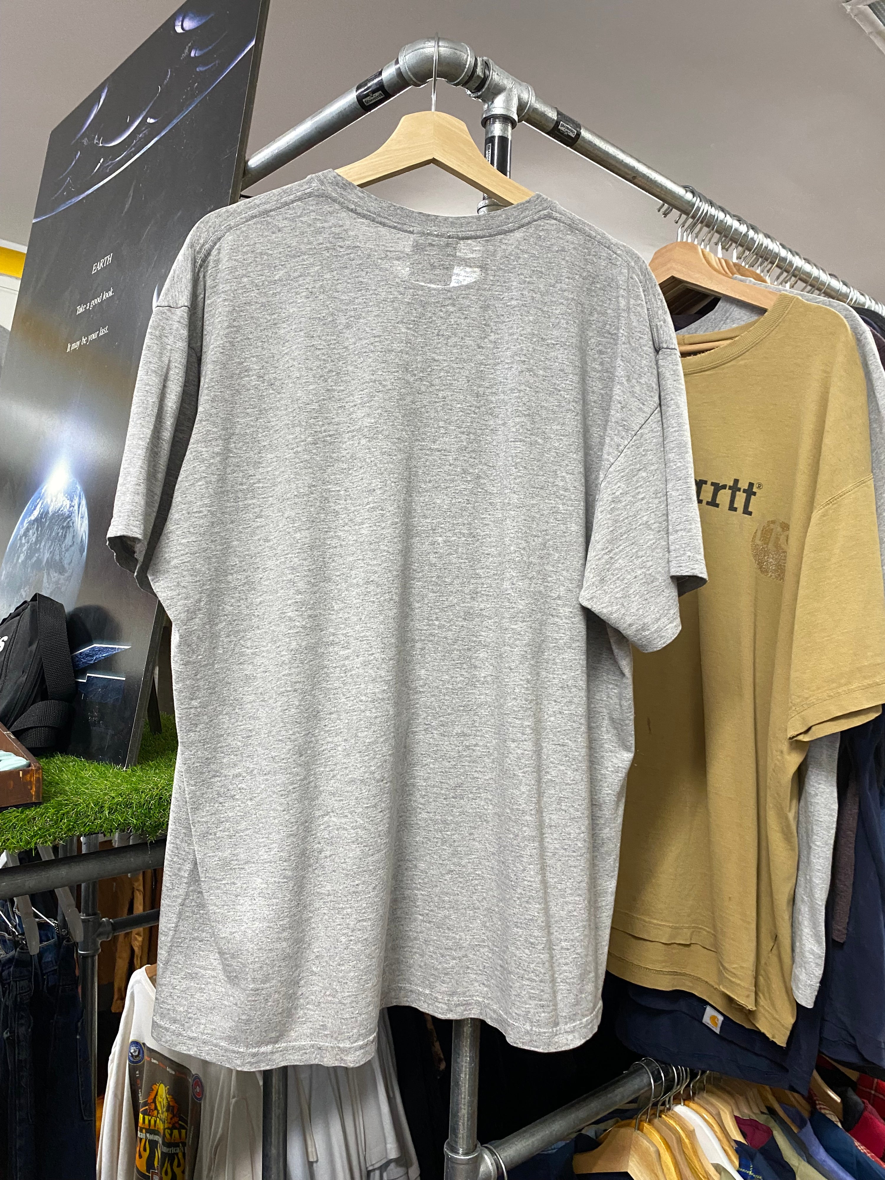 XL - Vintage Nike x Penn State Football Blue Spellout Grey Tee