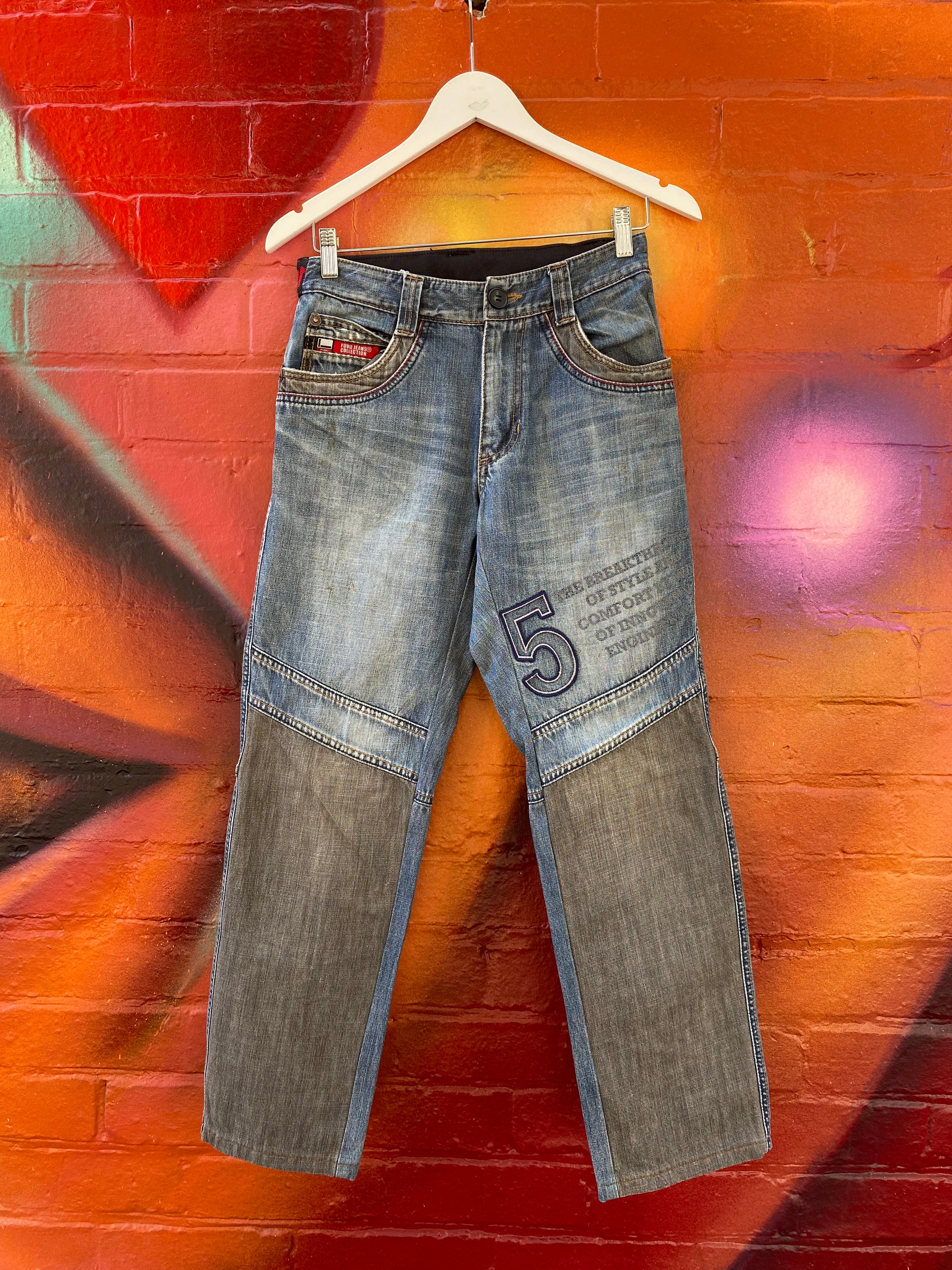[28] FUBU XCII-05 Elastic Band Jeans